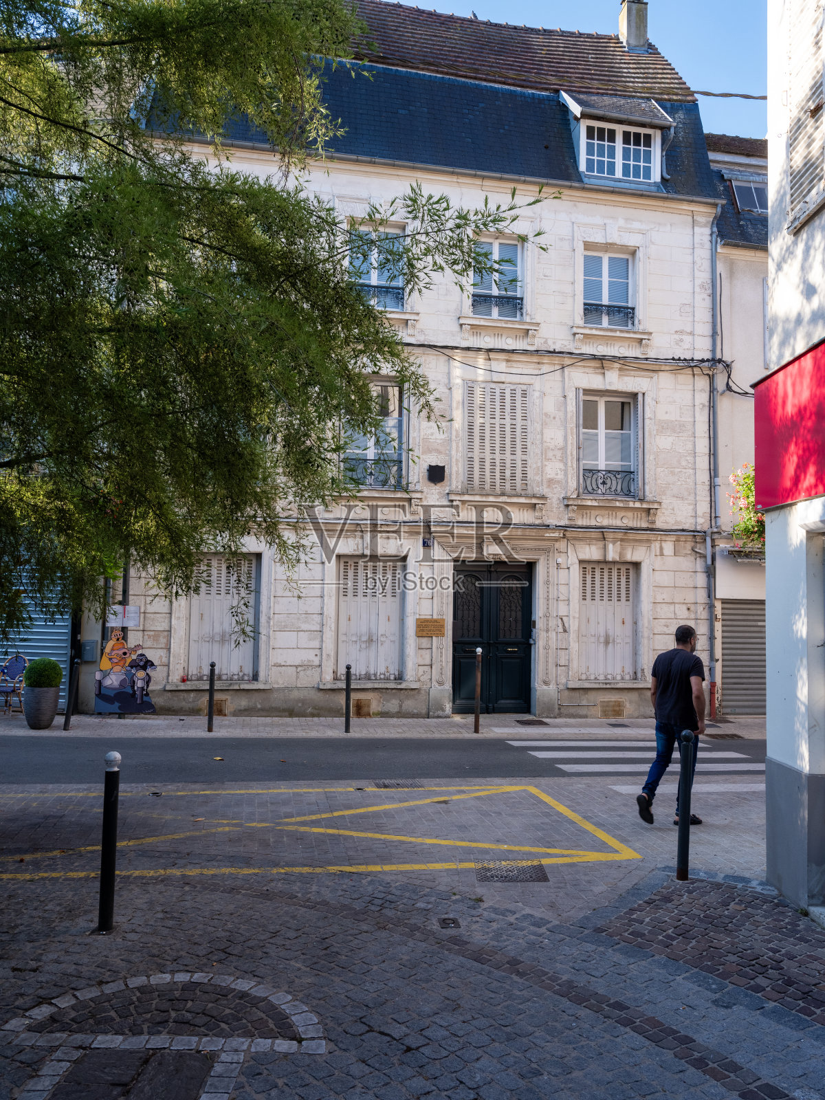 在蒂埃里城堡中心的清晨照片摄影图片