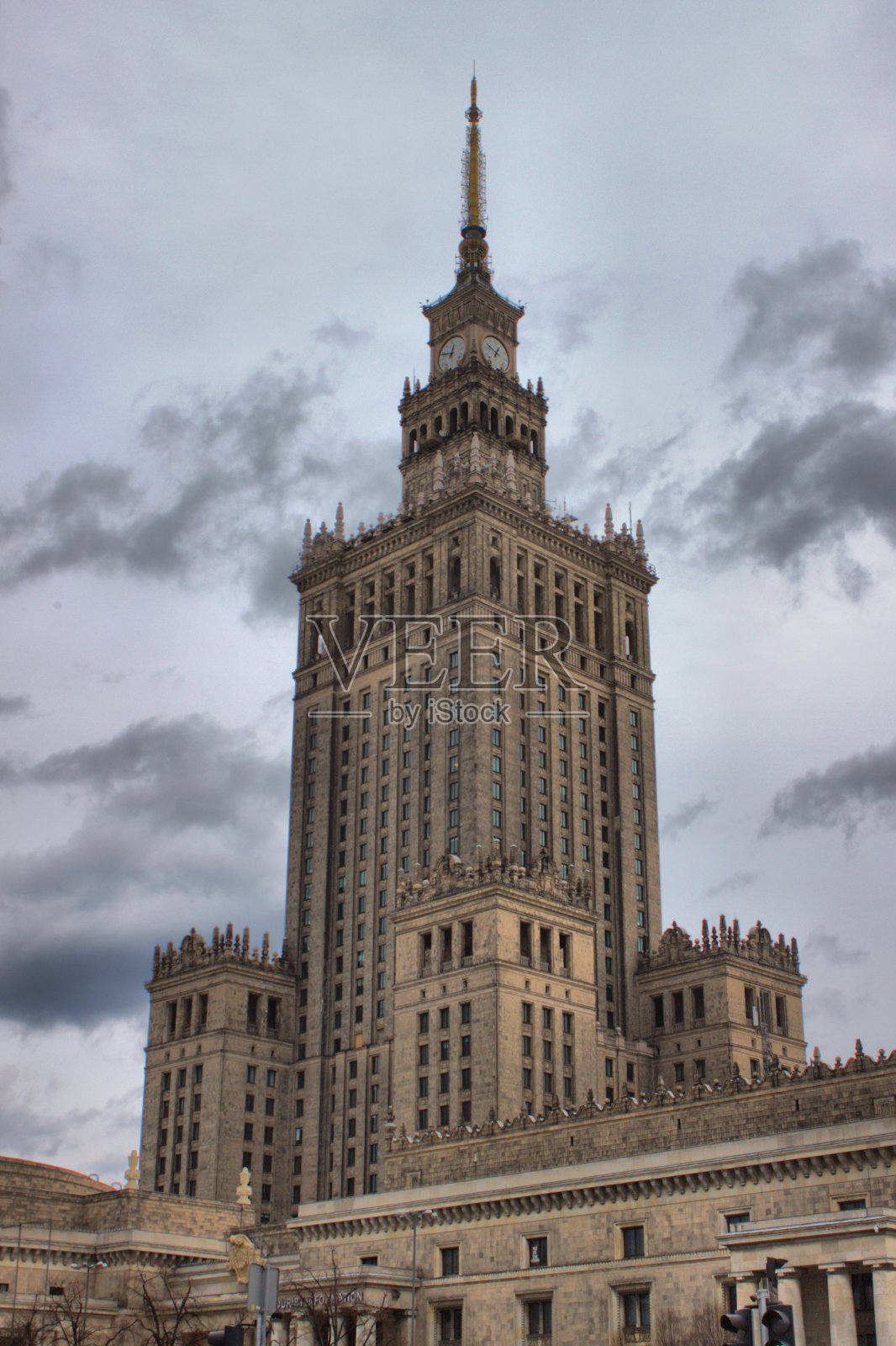 华沙的文化科学宫照片摄影图片