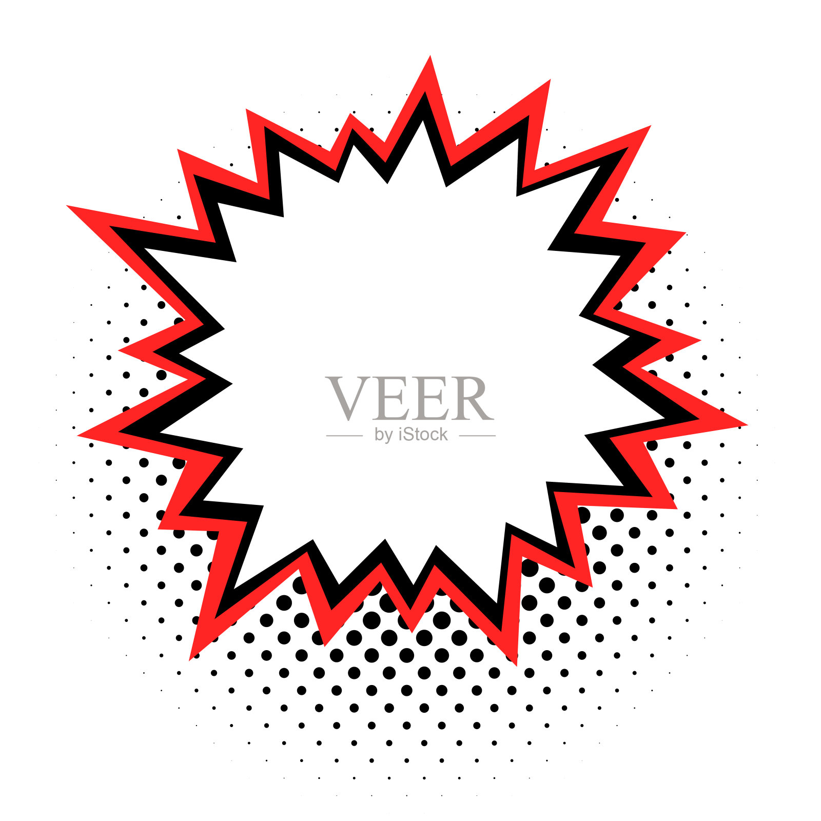 爆炸复古星爆插画图片素材