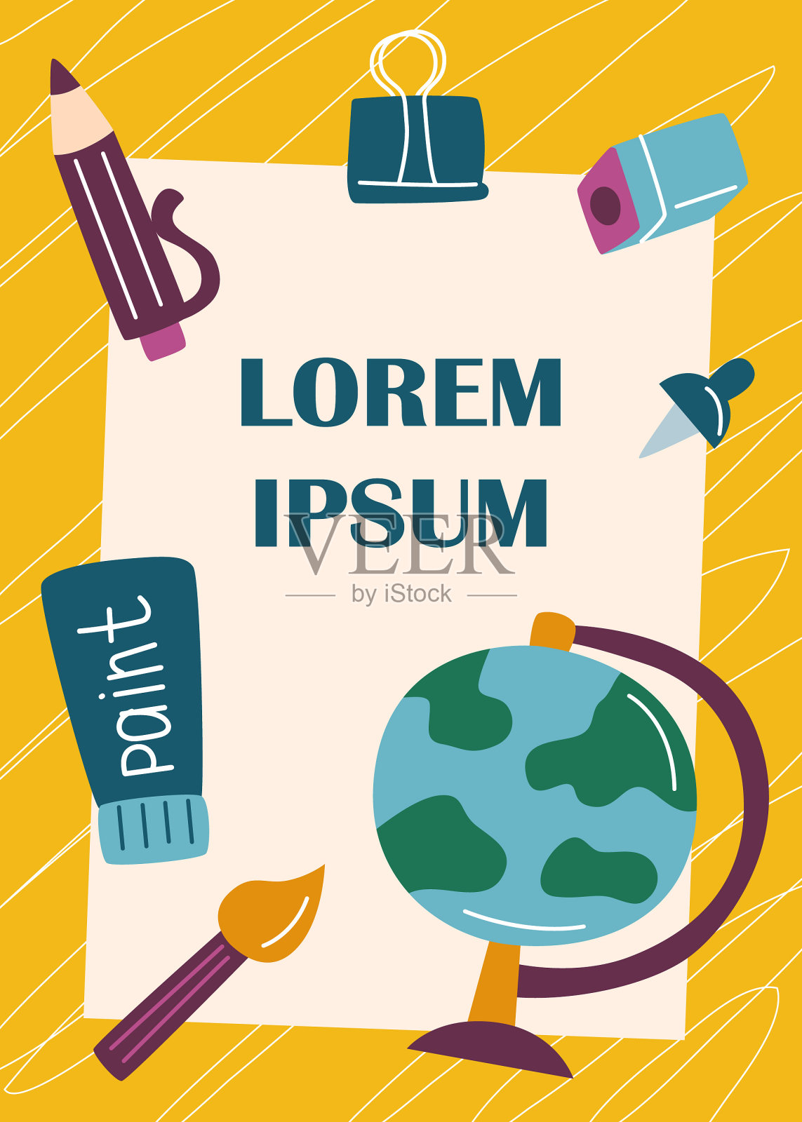 学校poster2插画图片素材