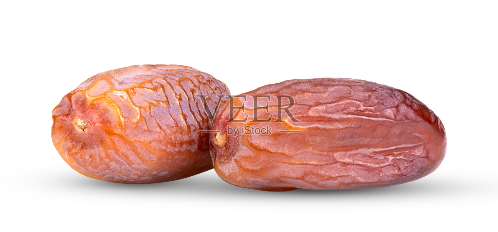 白底上孤立的干枣子照片摄影图片