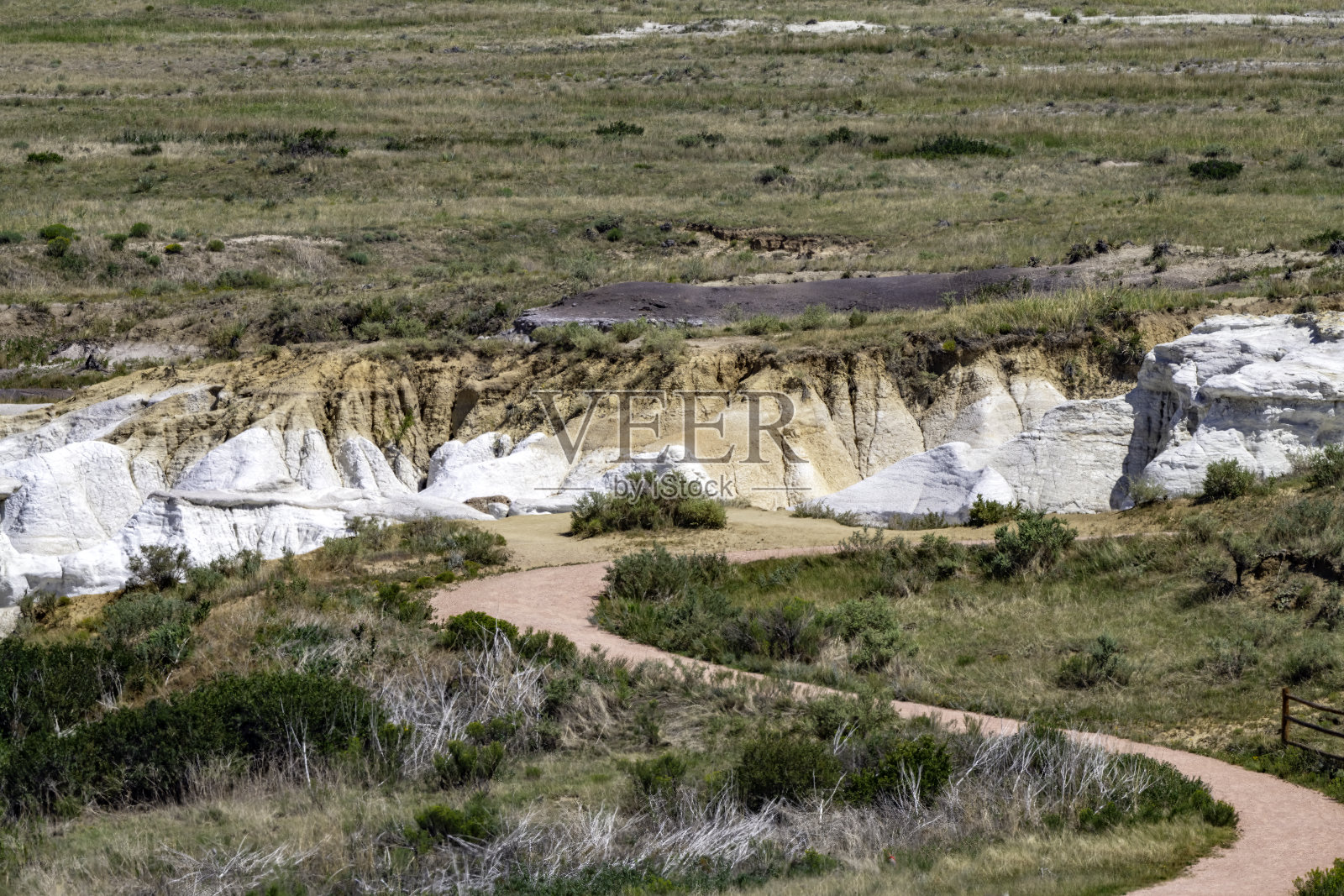 科罗拉多斯普林斯附近的油漆矿地质岩层照片摄影图片