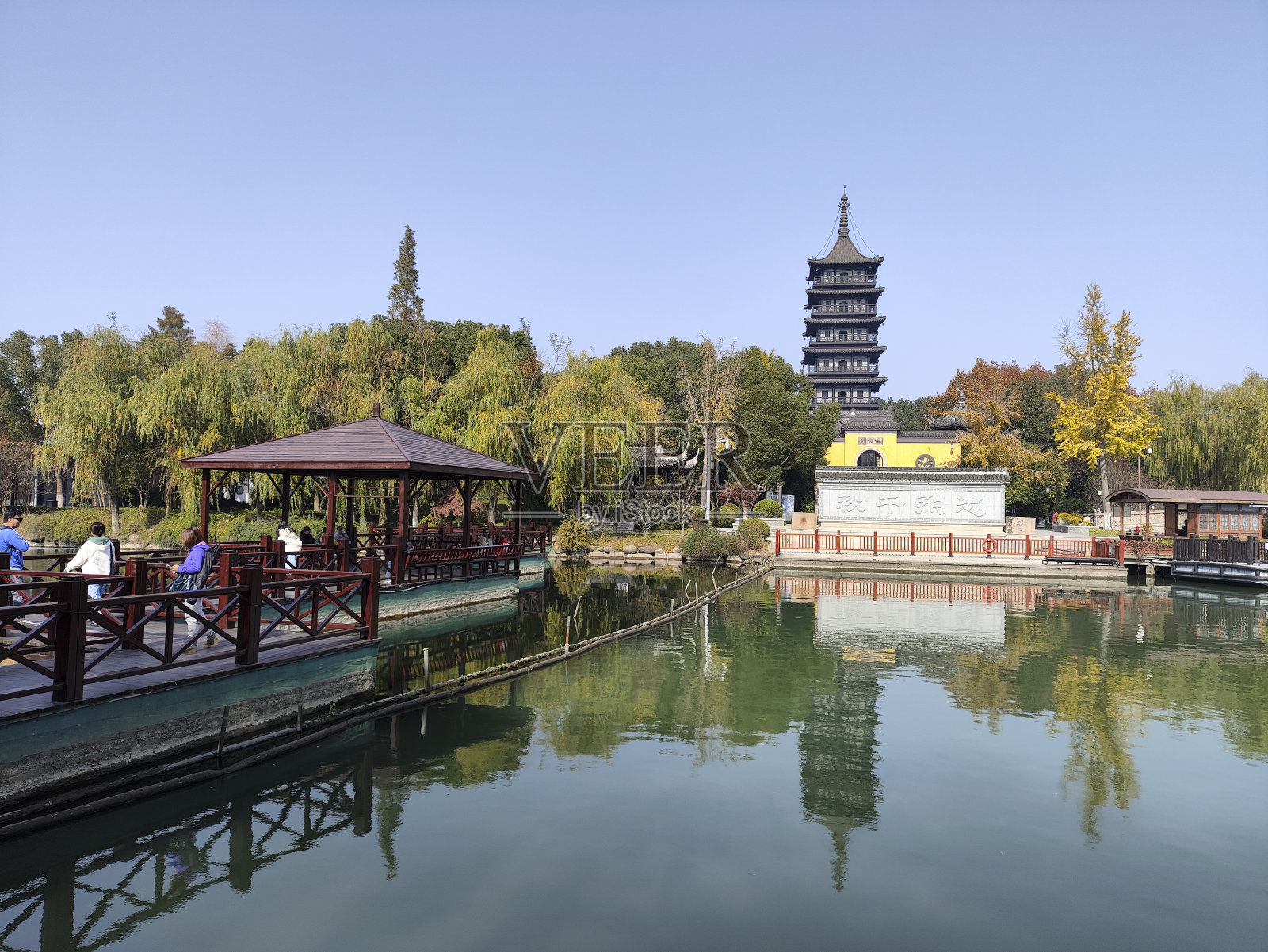 嘉兴南湖风景区风景秀丽照片摄影图片