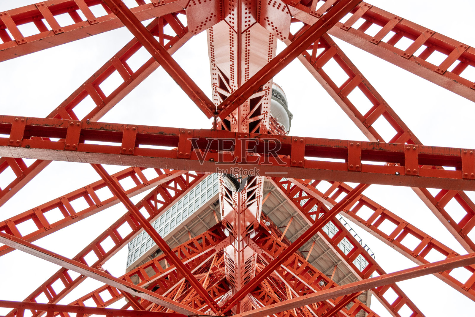 东京塔的详细结构照片摄影图片