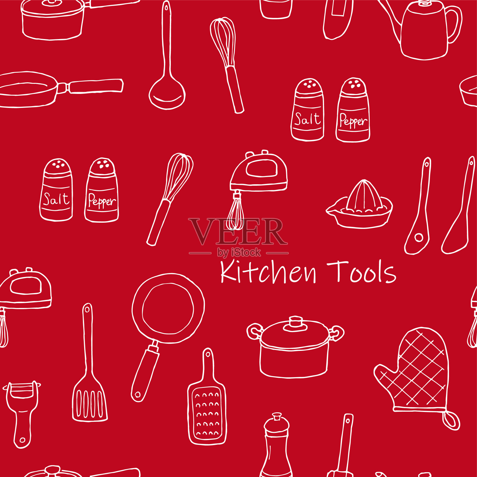 厨房工具壁纸(背景)插画图片素材