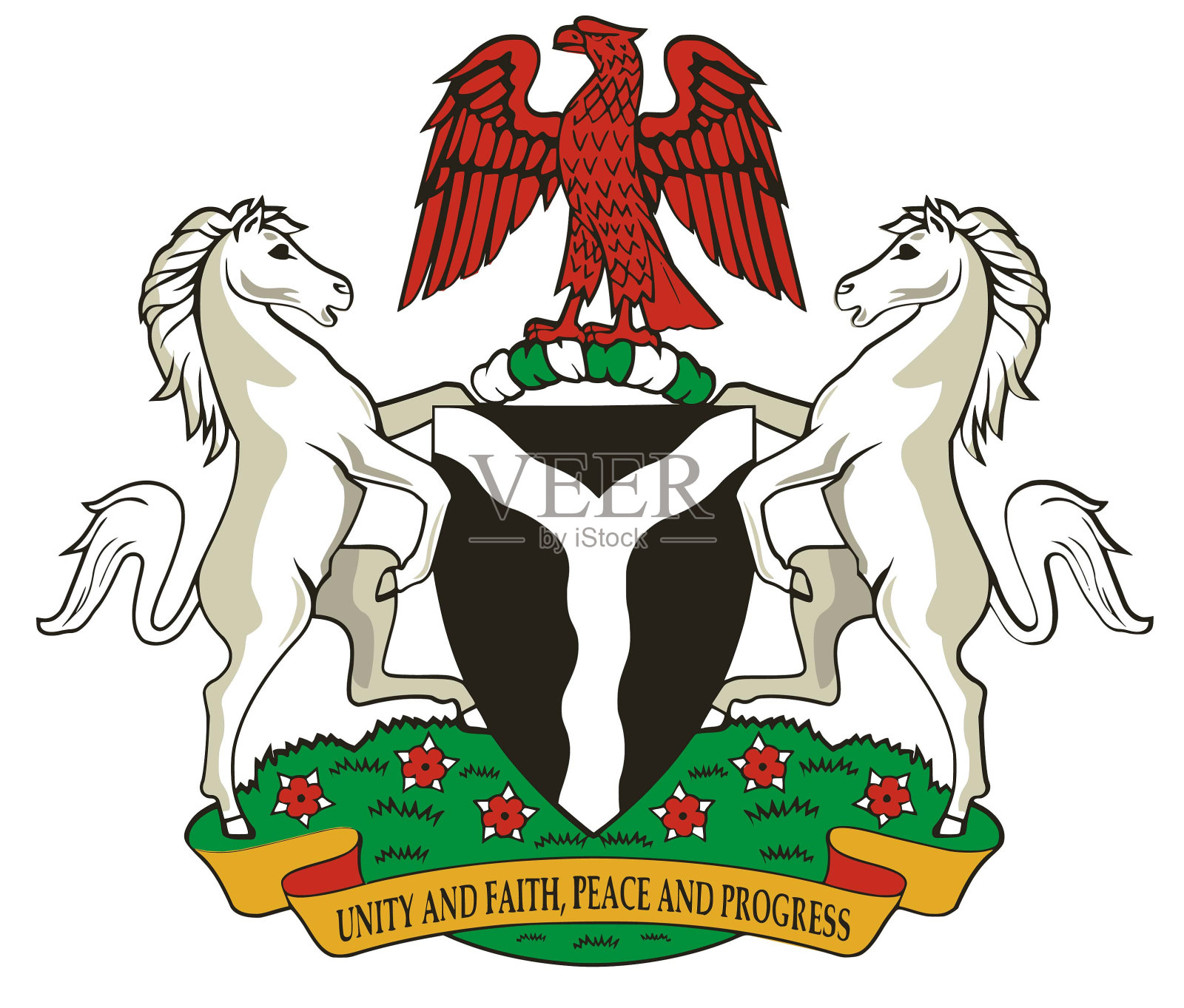 尼日利亚的国徽插画图片素材