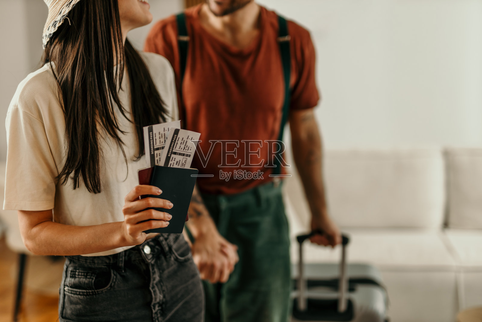 夏日旅馆和海滩，我们来了照片摄影图片