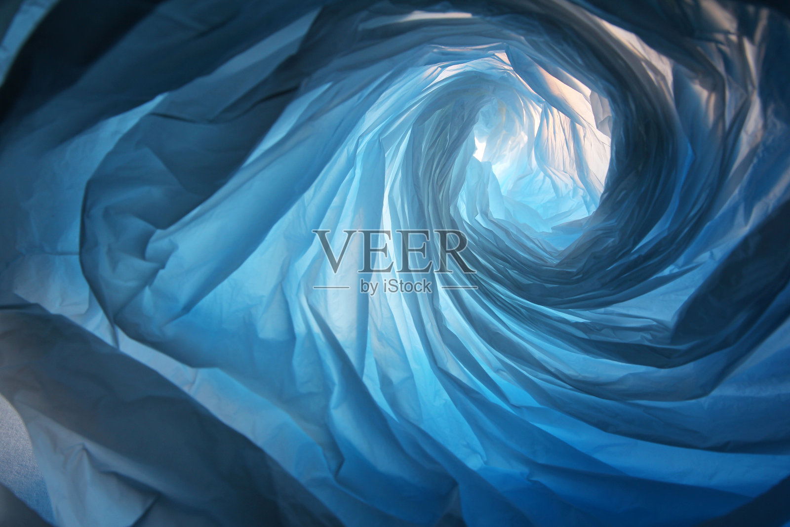 卷曲塑料袋的全画幅镜头照片摄影图片