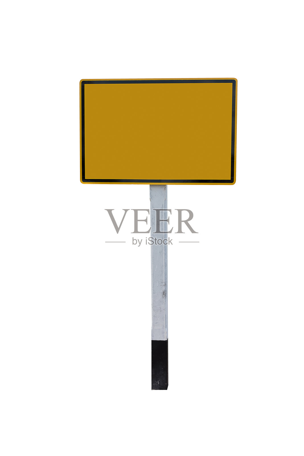 空白广告牌对白色背景的特写照片摄影图片