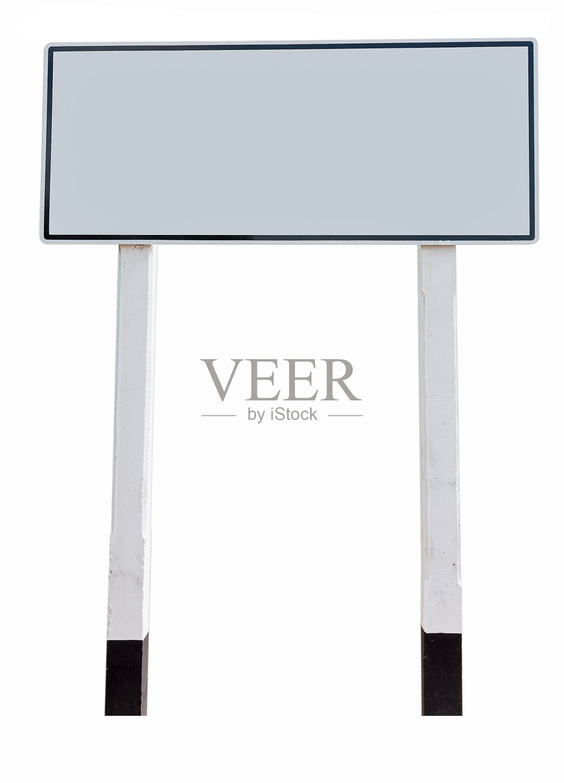 空白广告牌对白色背景的特写照片摄影图片