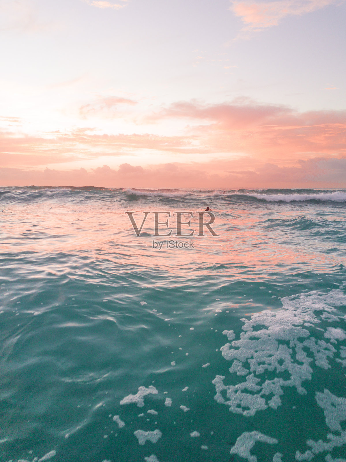 日落时大海对天空的风景照片摄影图片