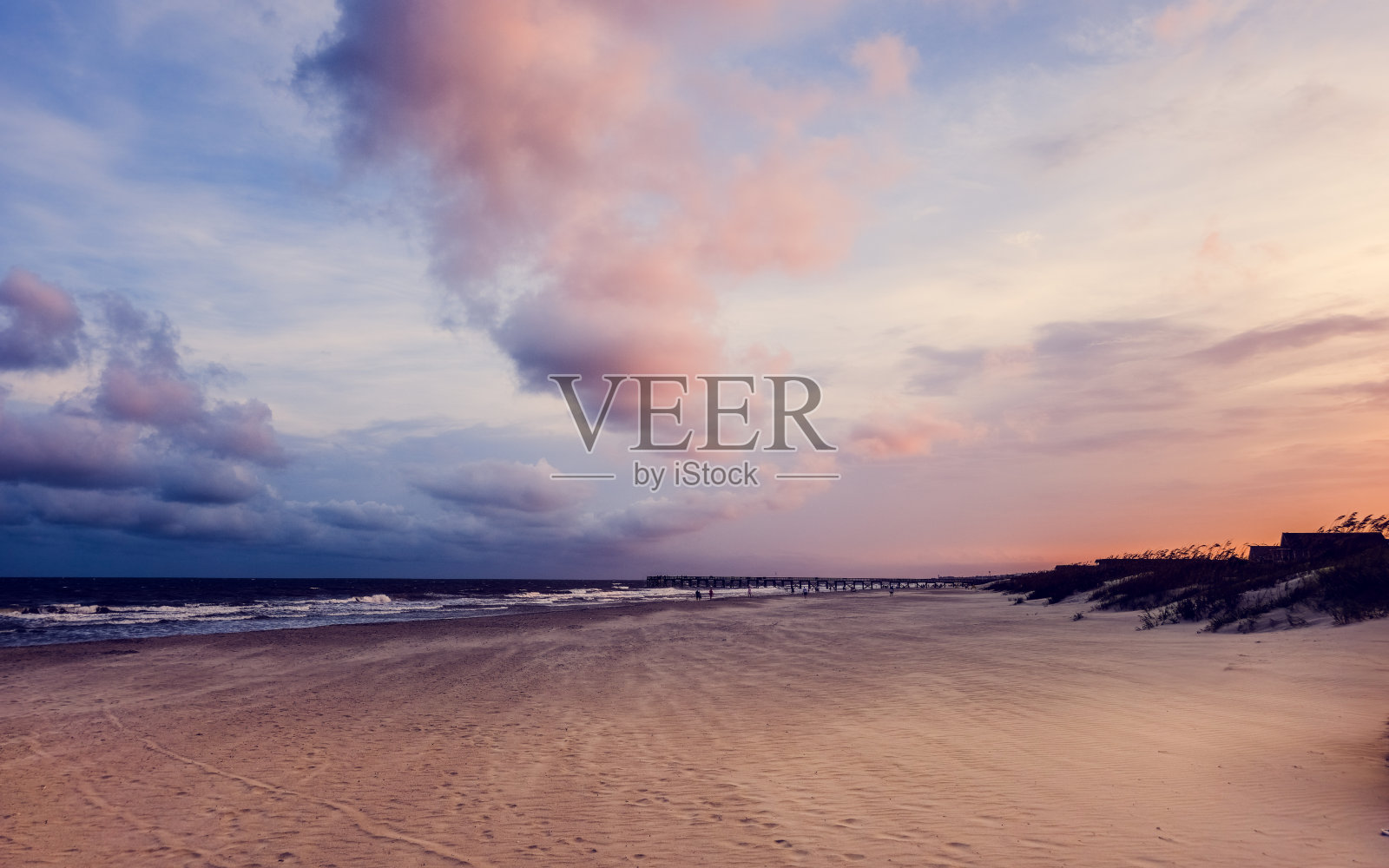 棕榈海滩日落岛照片摄影图片