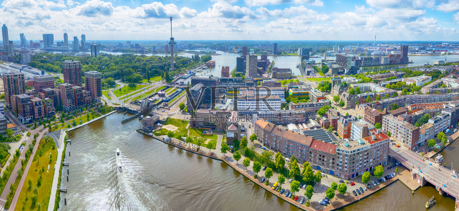 荷兰鹿特丹的天际线照片摄影图片