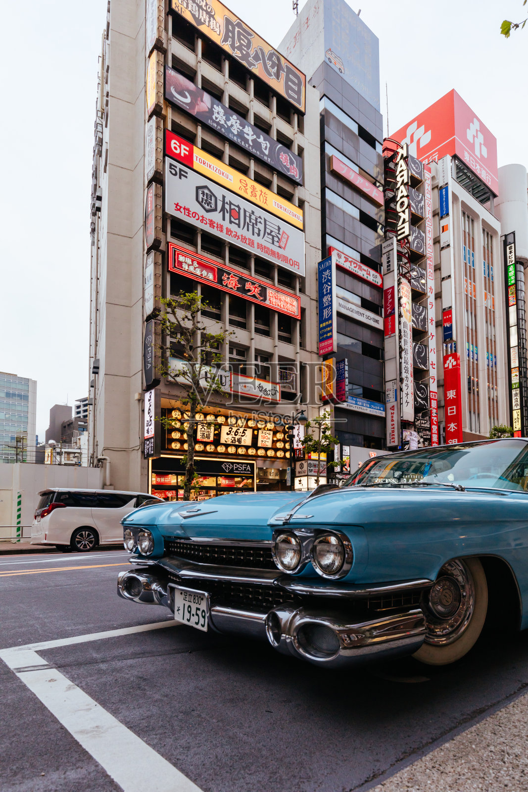 日本东京的涩谷老爷车照片摄影图片