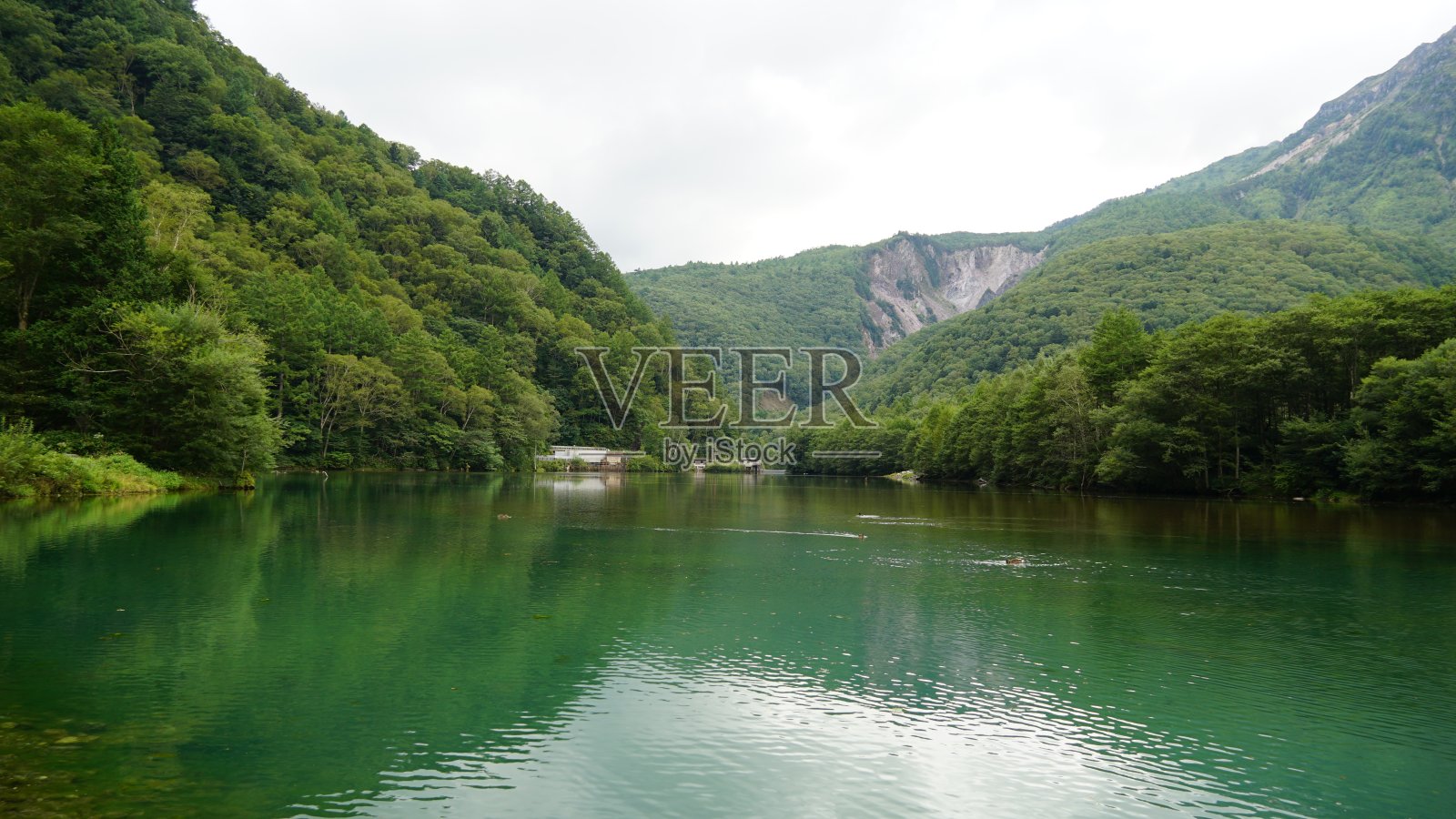 日本长野县夏季的上高内照片摄影图片
