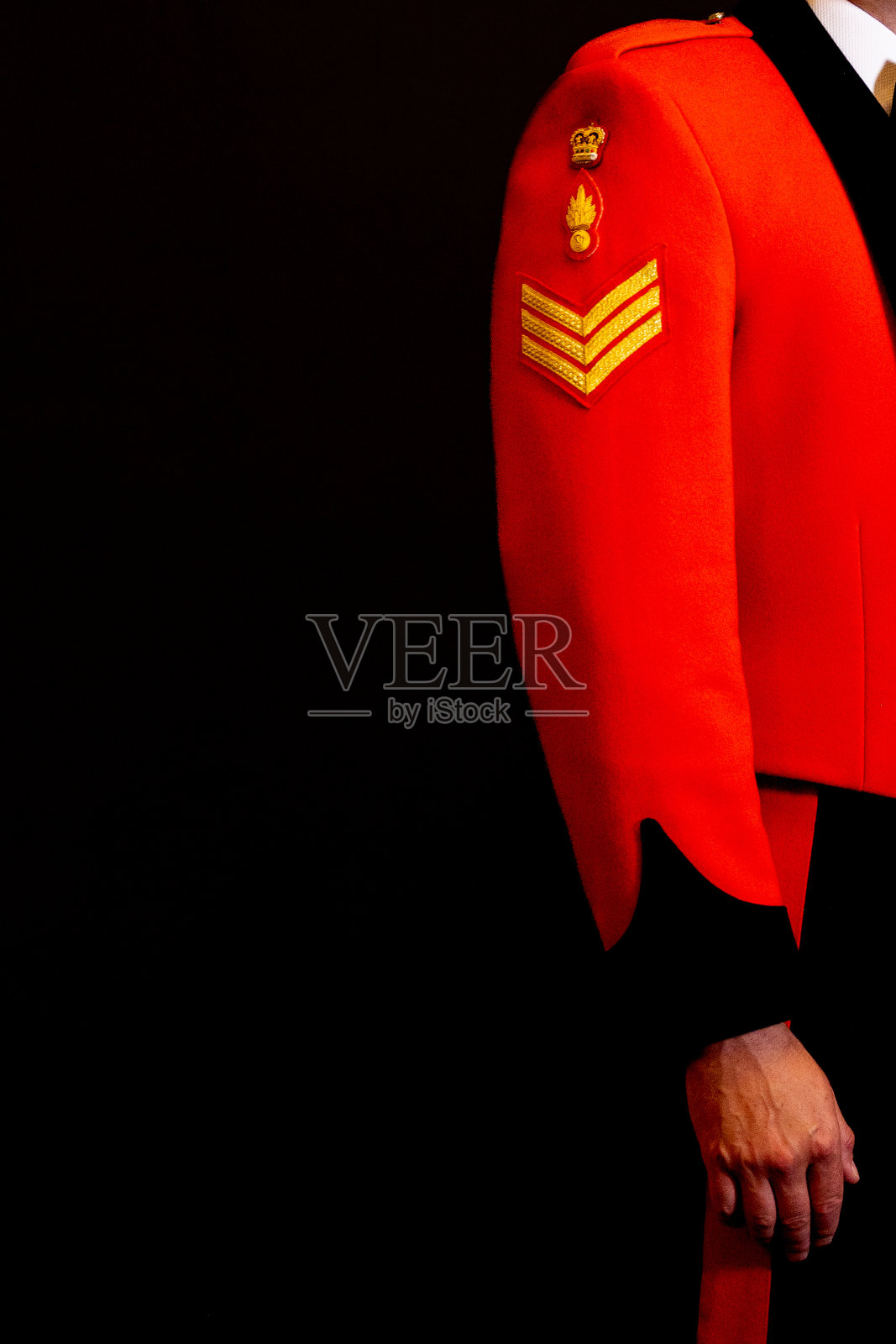 英国陆军正式晚礼服照片摄影图片