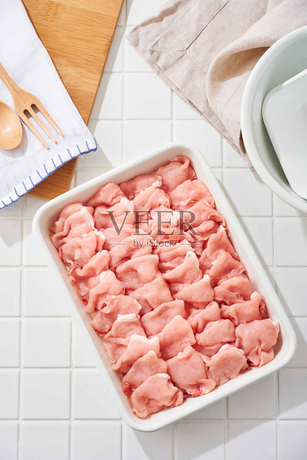 生瘦肉(涮锅)照片摄影图片