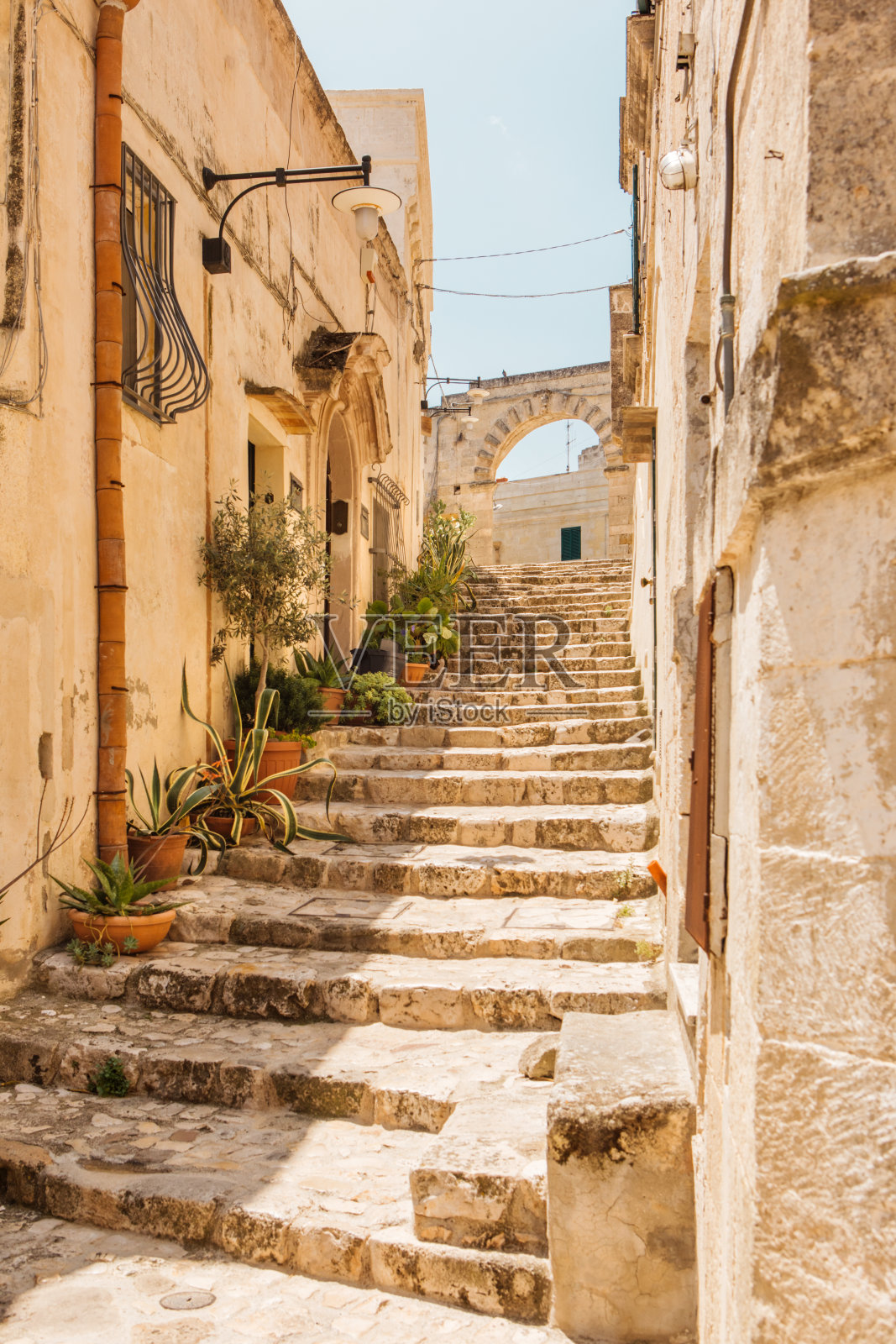 在普利亚的玛蒂纳弗兰卡观光旅行中的城市景观照片摄影图片