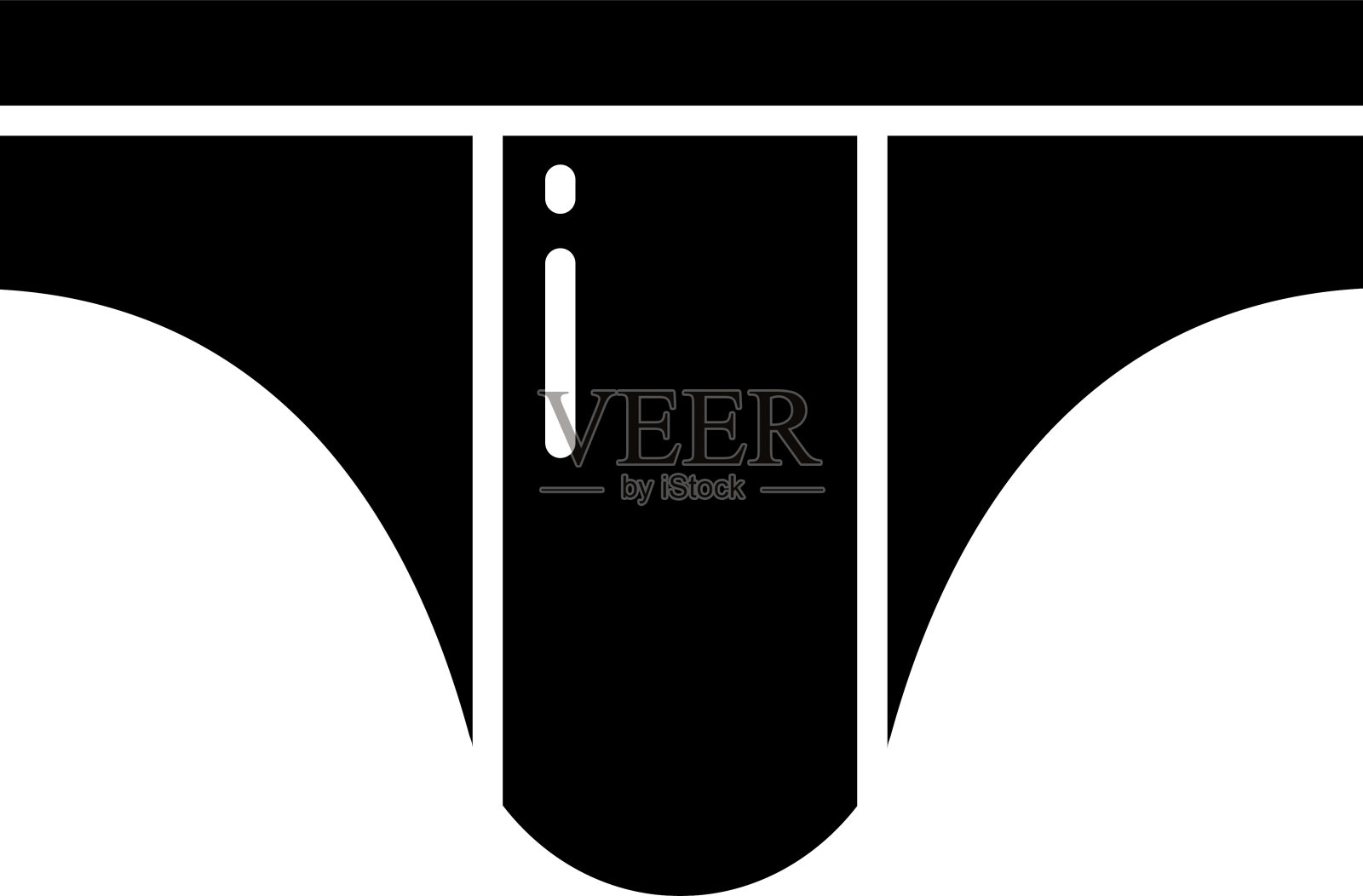 女人内衣固体字形矢量插图插画图片素材