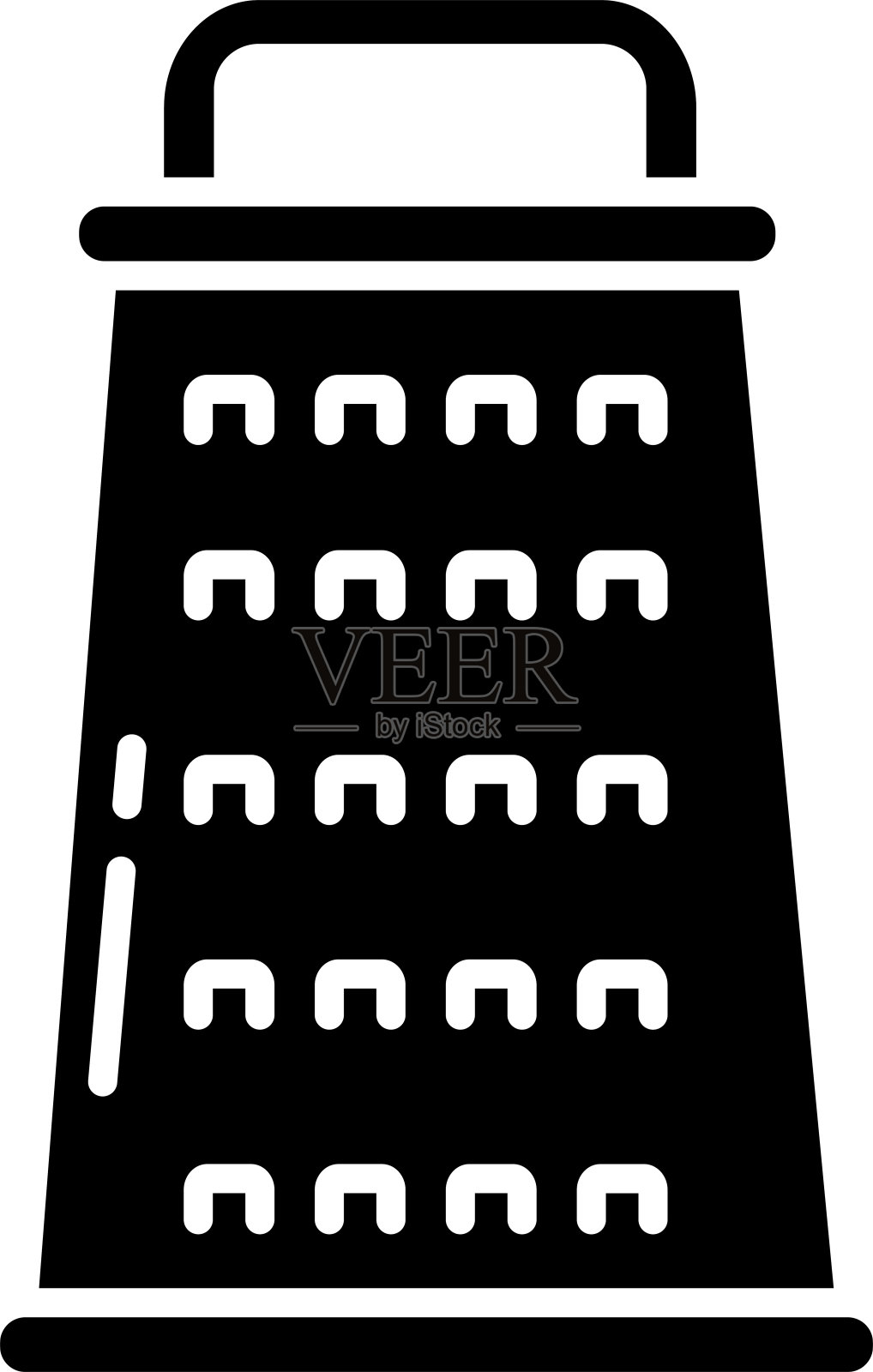 电动搅拌机固体字形矢量插图插画图片素材