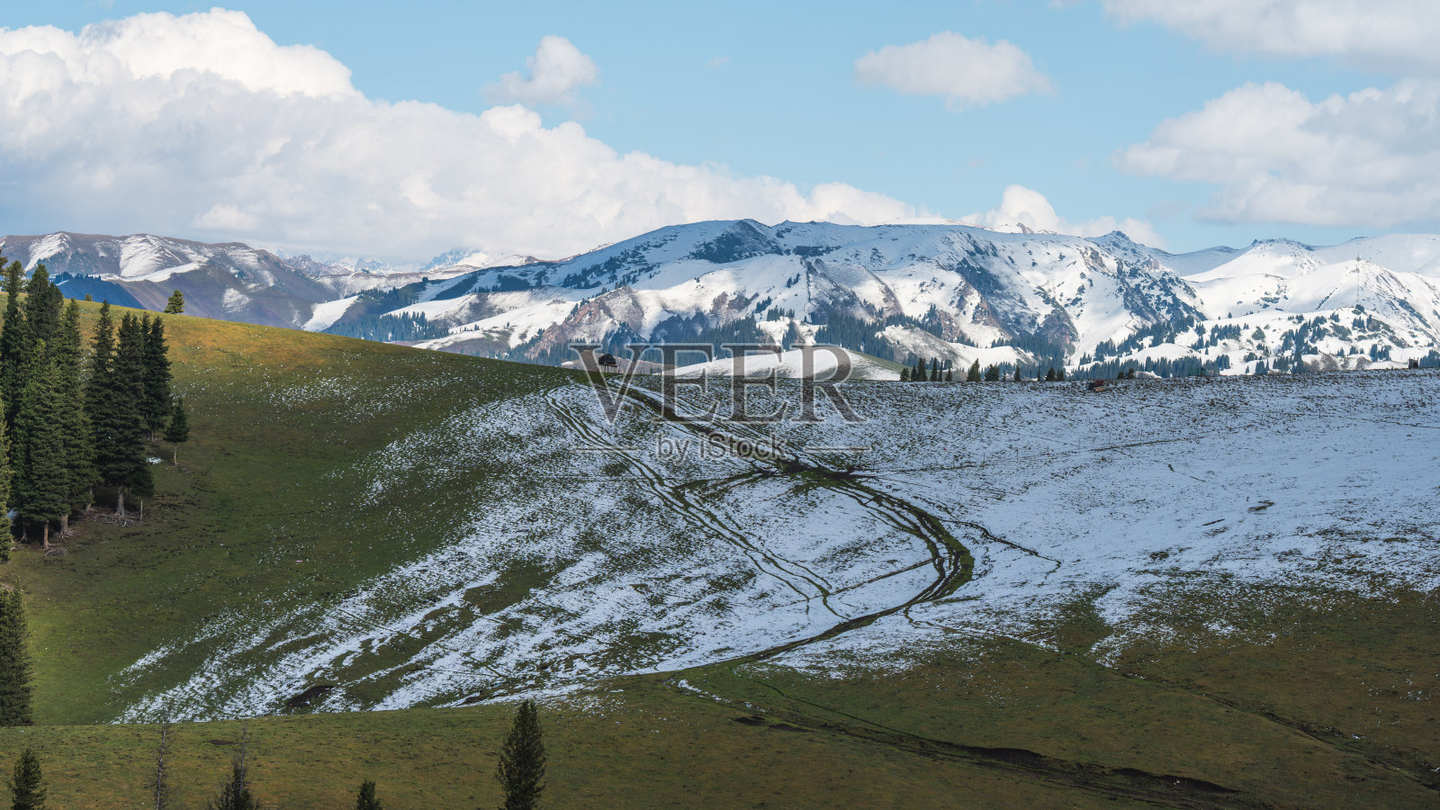 中国新疆217国道杜库公路沿线风景照片摄影图片