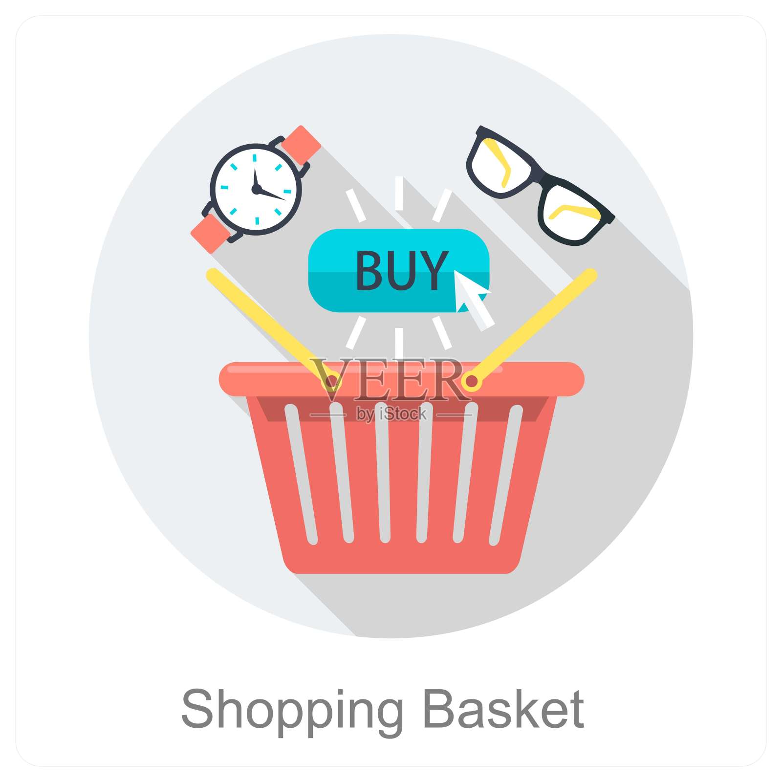 购物篮插画图片素材