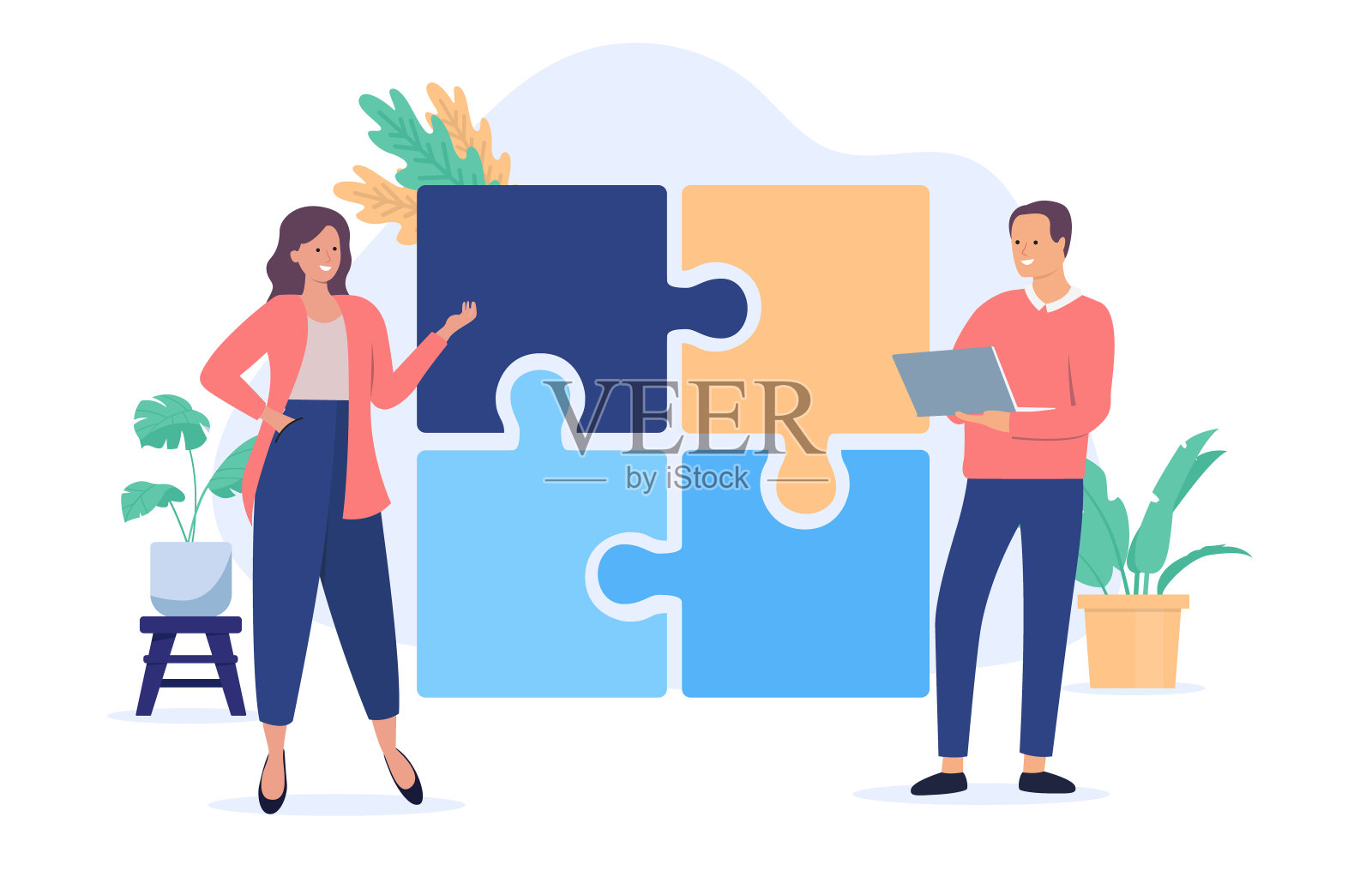 商业迷人插画图片素材