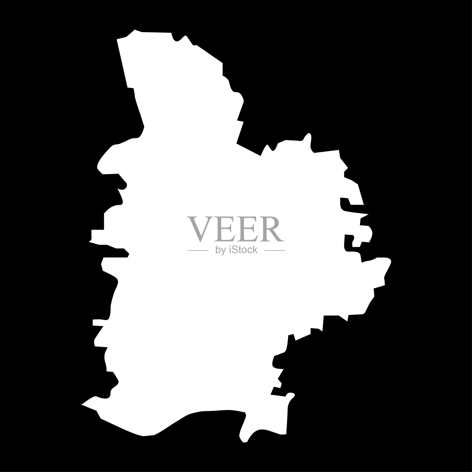 耶尔加瓦地区地图，拉脱维亚行政区划。矢量插图。插画图片素材