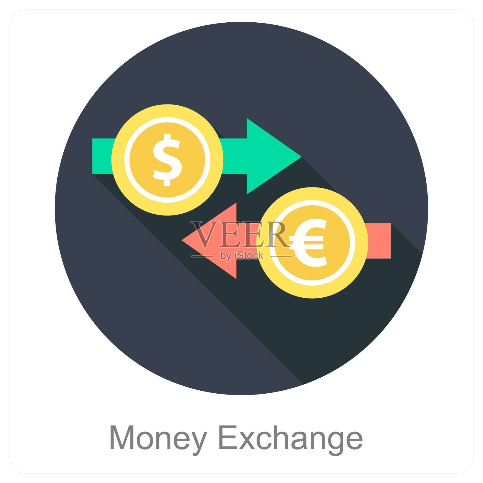 货币兑换插画图片素材