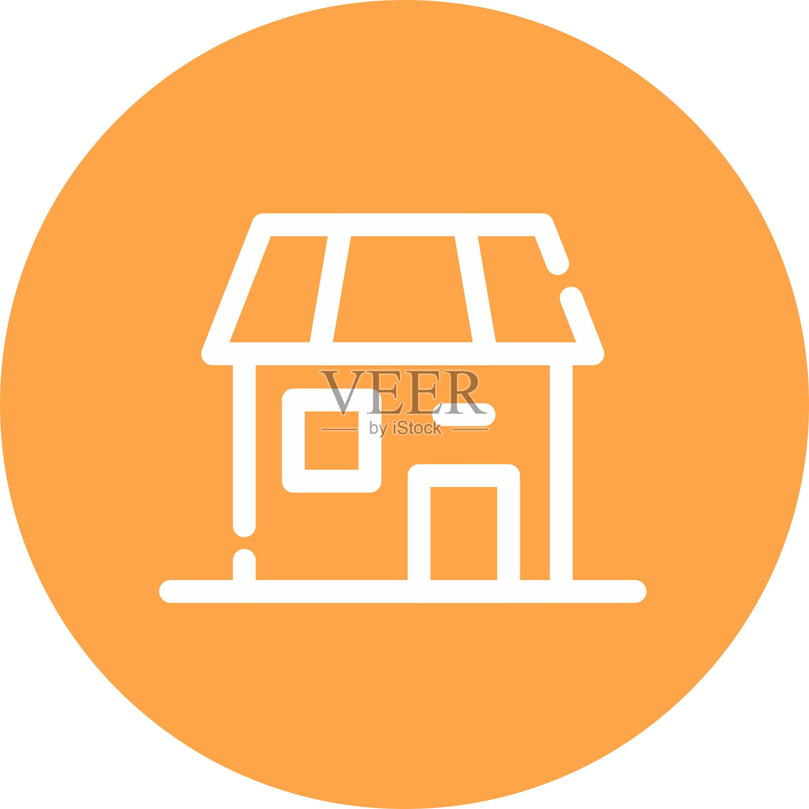 房子图标插画图片素材