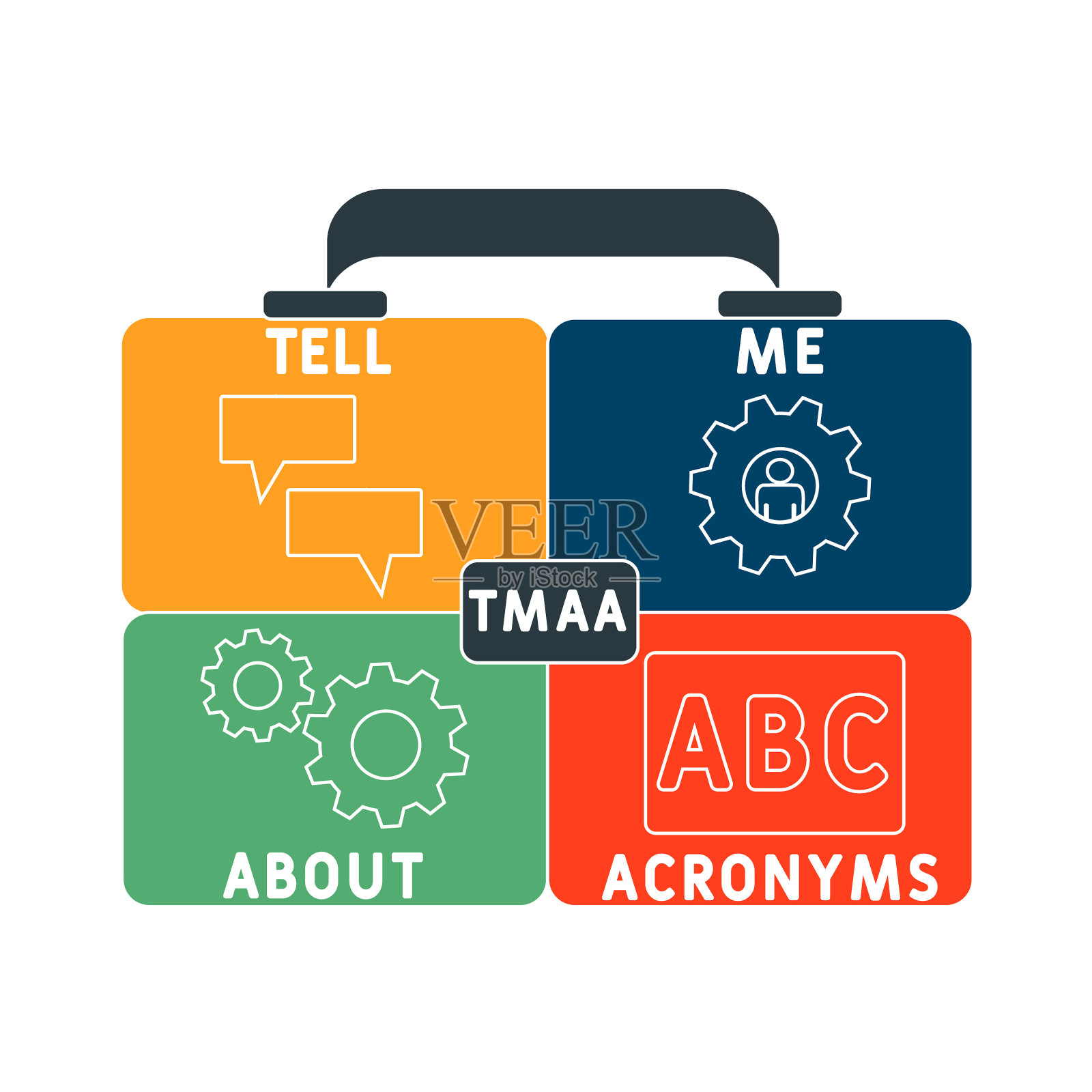 TMAA -告诉我首字母缩略词插画图片素材