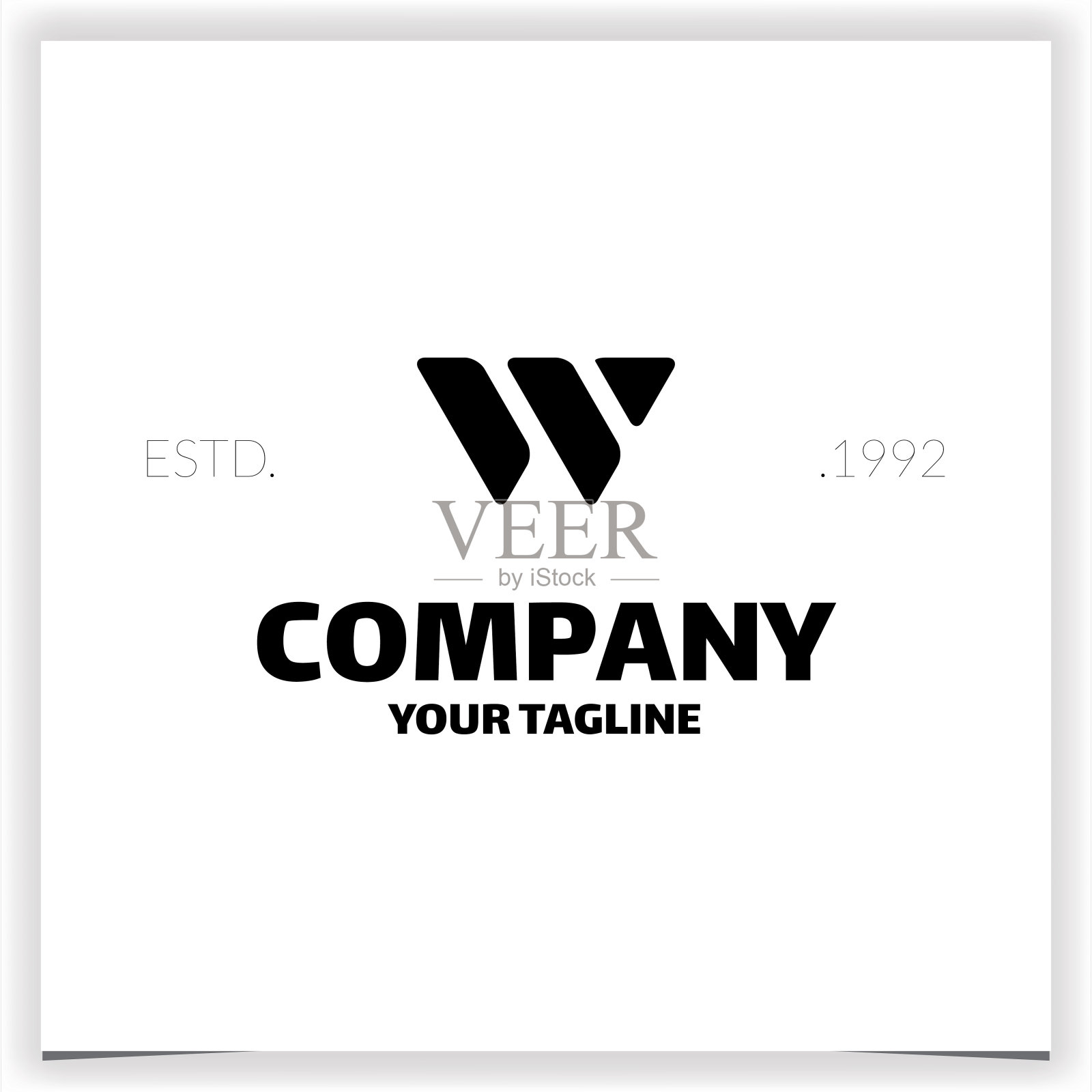 字母w标志设计矢量设计模板插画图片素材