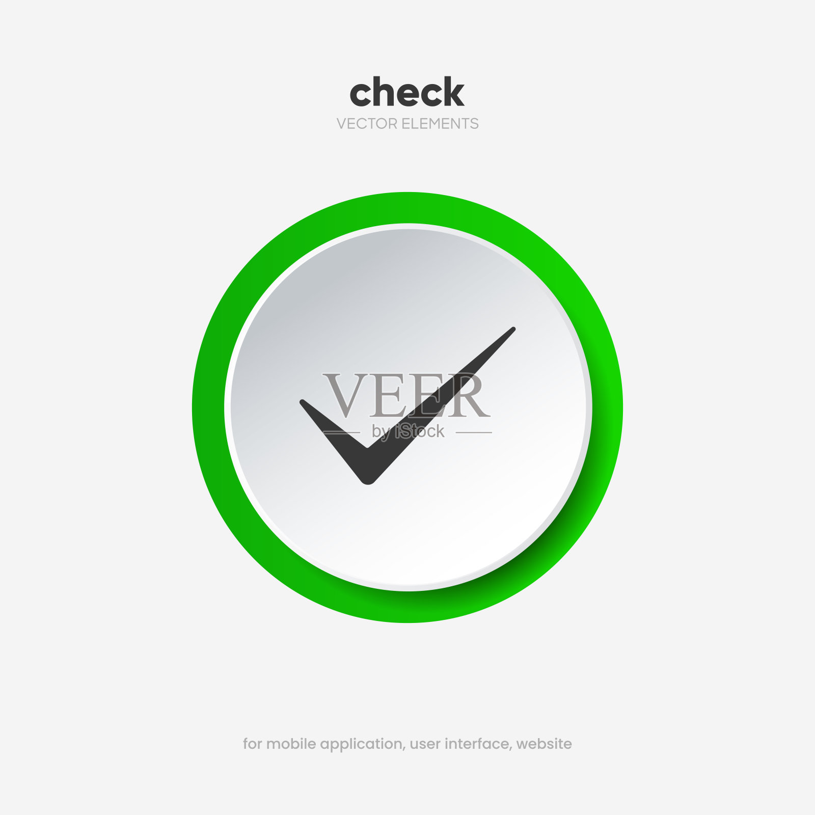 勾选，确认，批准，欣赏，就像符号一样。拒绝，拒绝，拒绝，不喜欢标签徽章标志按钮的移动应用程序，网站，用户界面UX，推广。高质量矢量插图EPS10插画图片素材