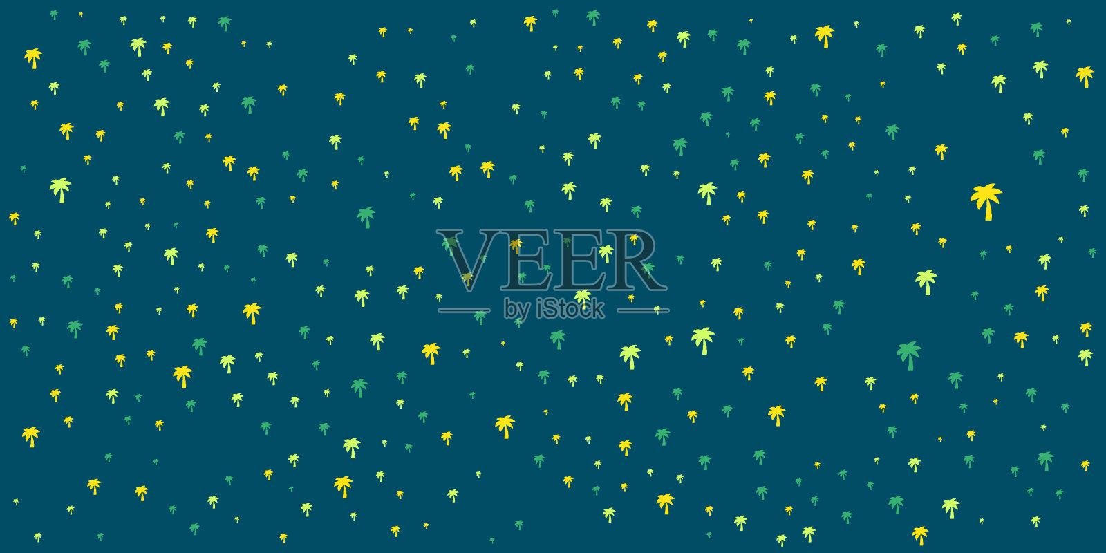棕榈树图案背景插画图片素材