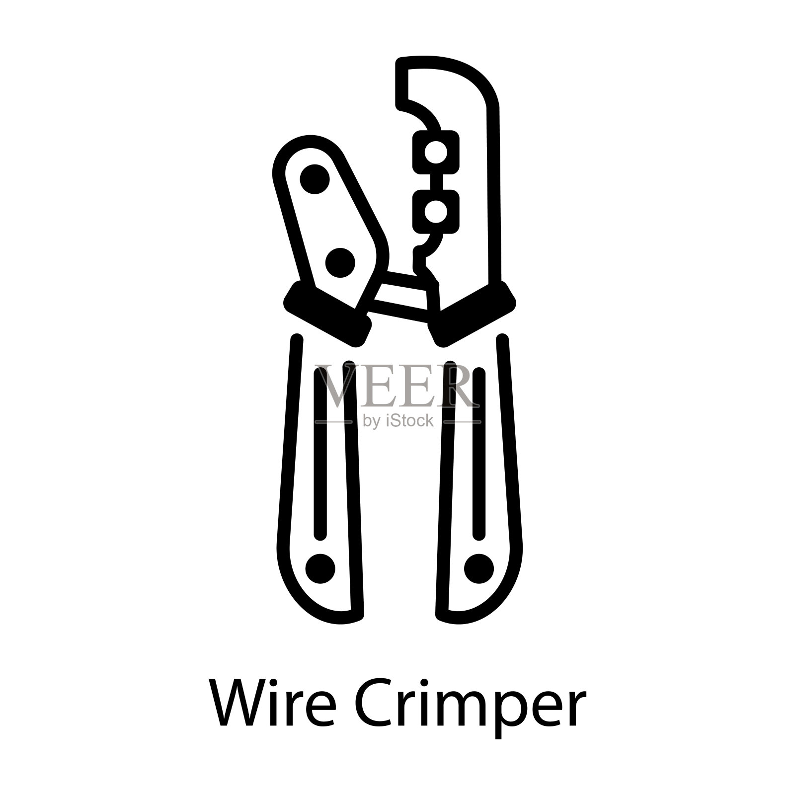 线卷缩机插画图片素材