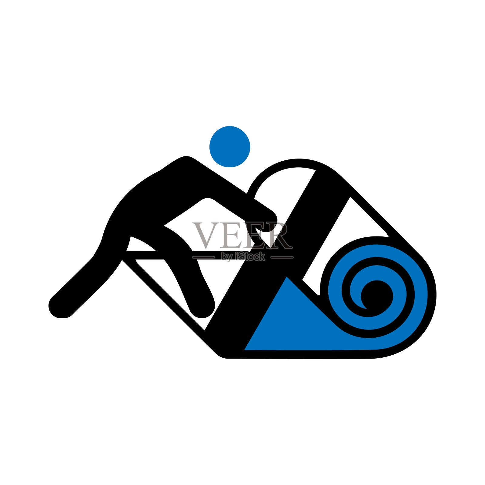 地毯卷图标插画图片素材