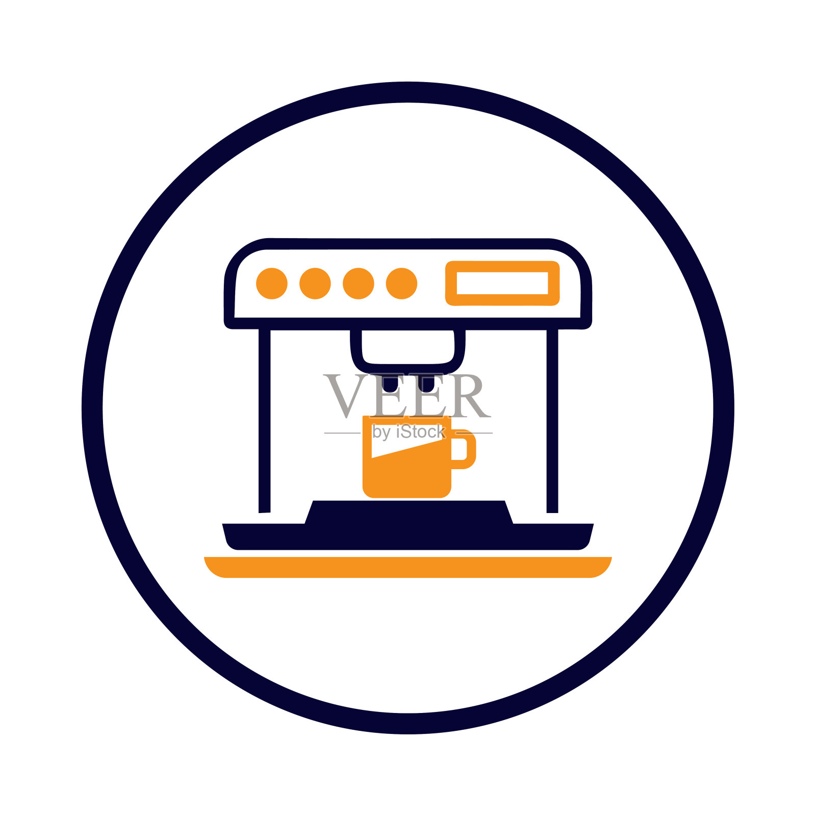 咖啡机图标插画图片素材