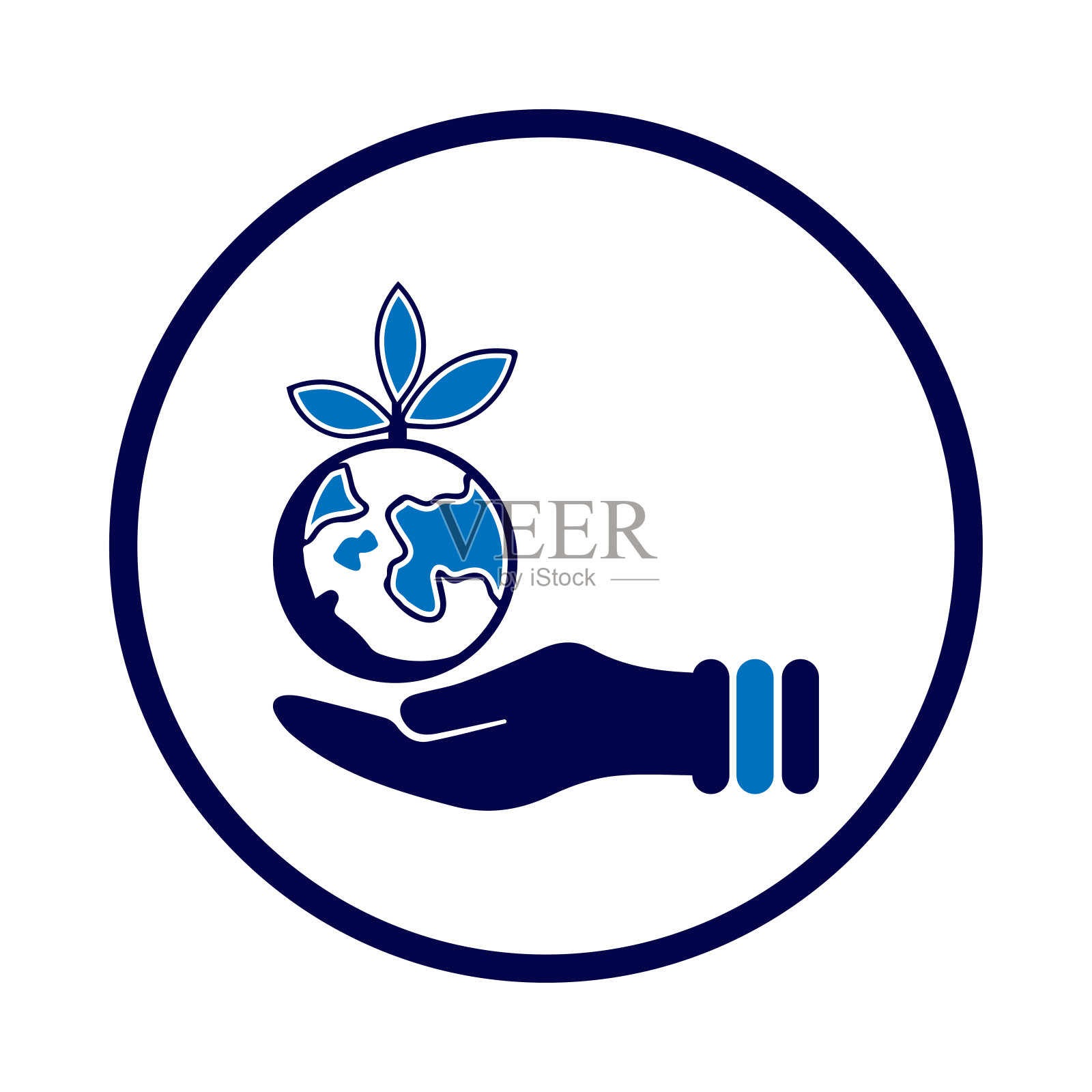 绿叶，生态，生态绿叶的标志插画图片素材