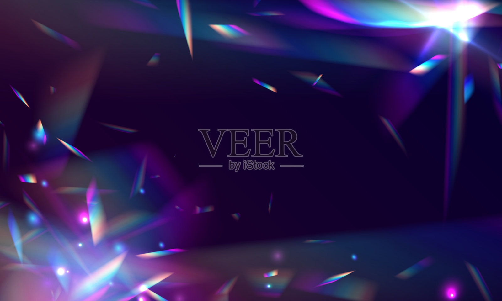 火花，彩虹，水晶，闪耀，光，效果插画图片素材