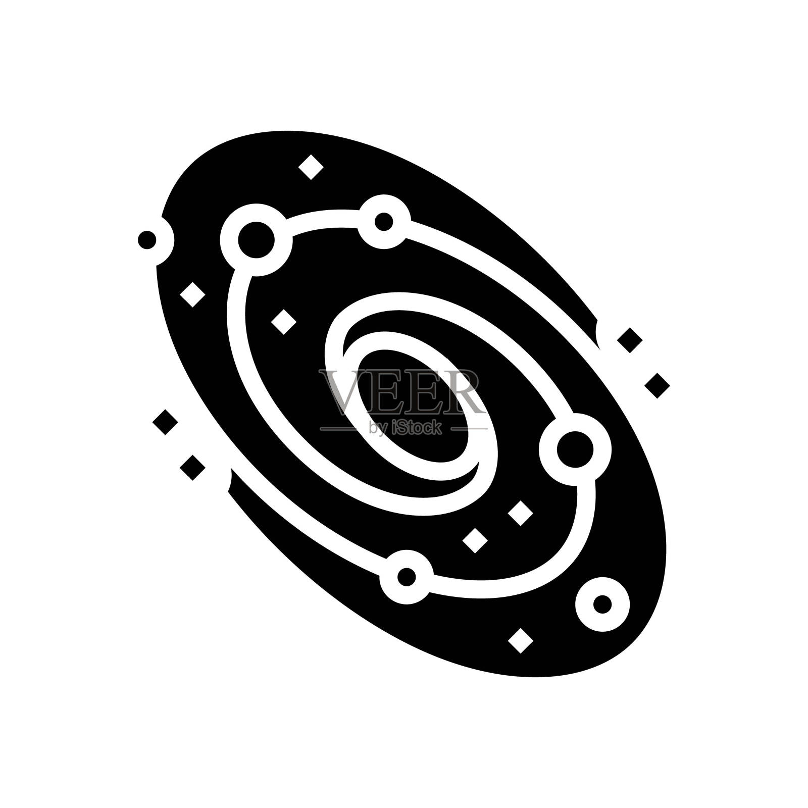 暗物质未解之谜符号图标矢量插图插画图片素材