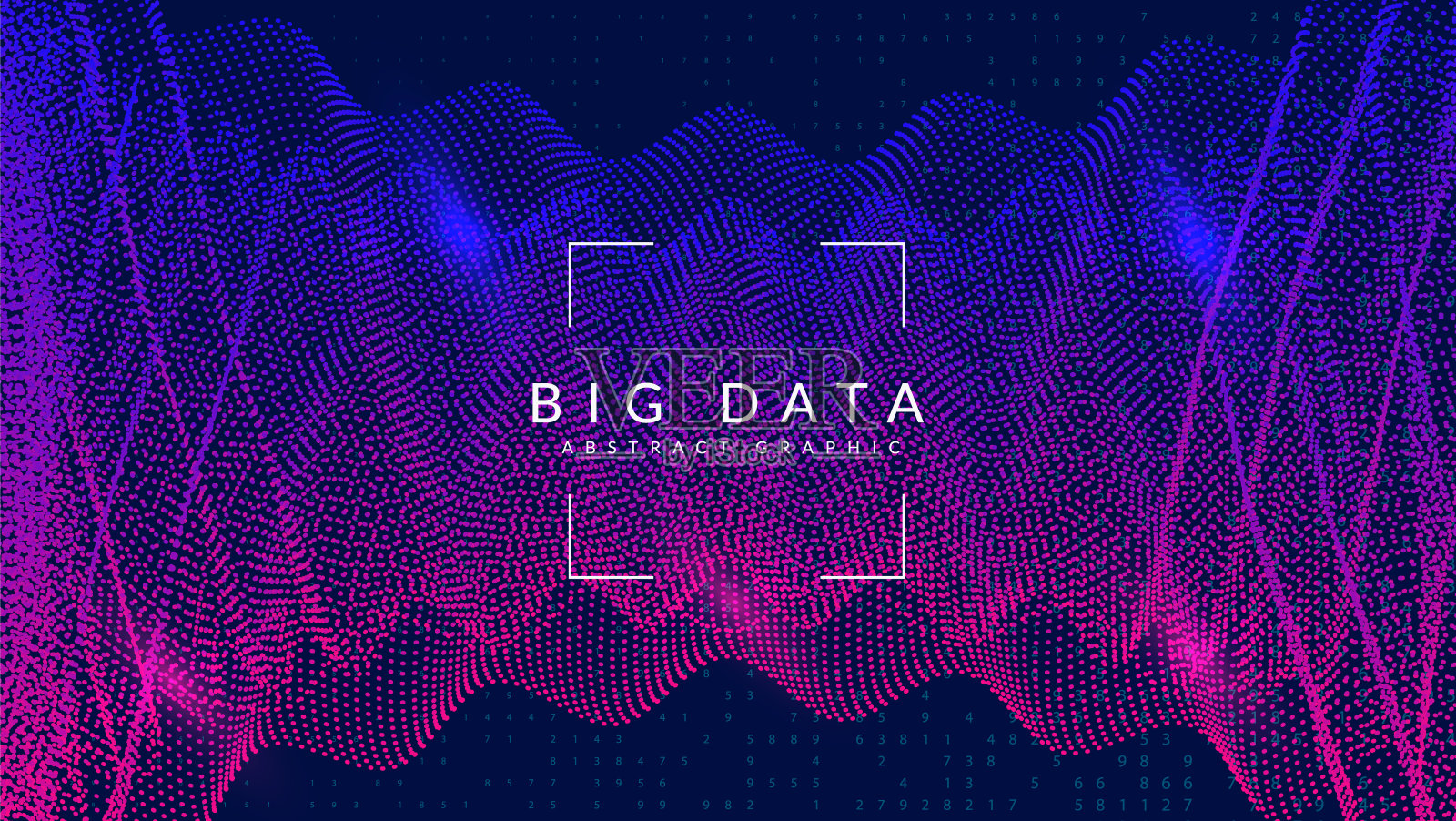 创新的背景。未来智能的深度学习。网络点在自动化流程中相互连接。分析模式的移动可视化。人工背景。插画图片素材