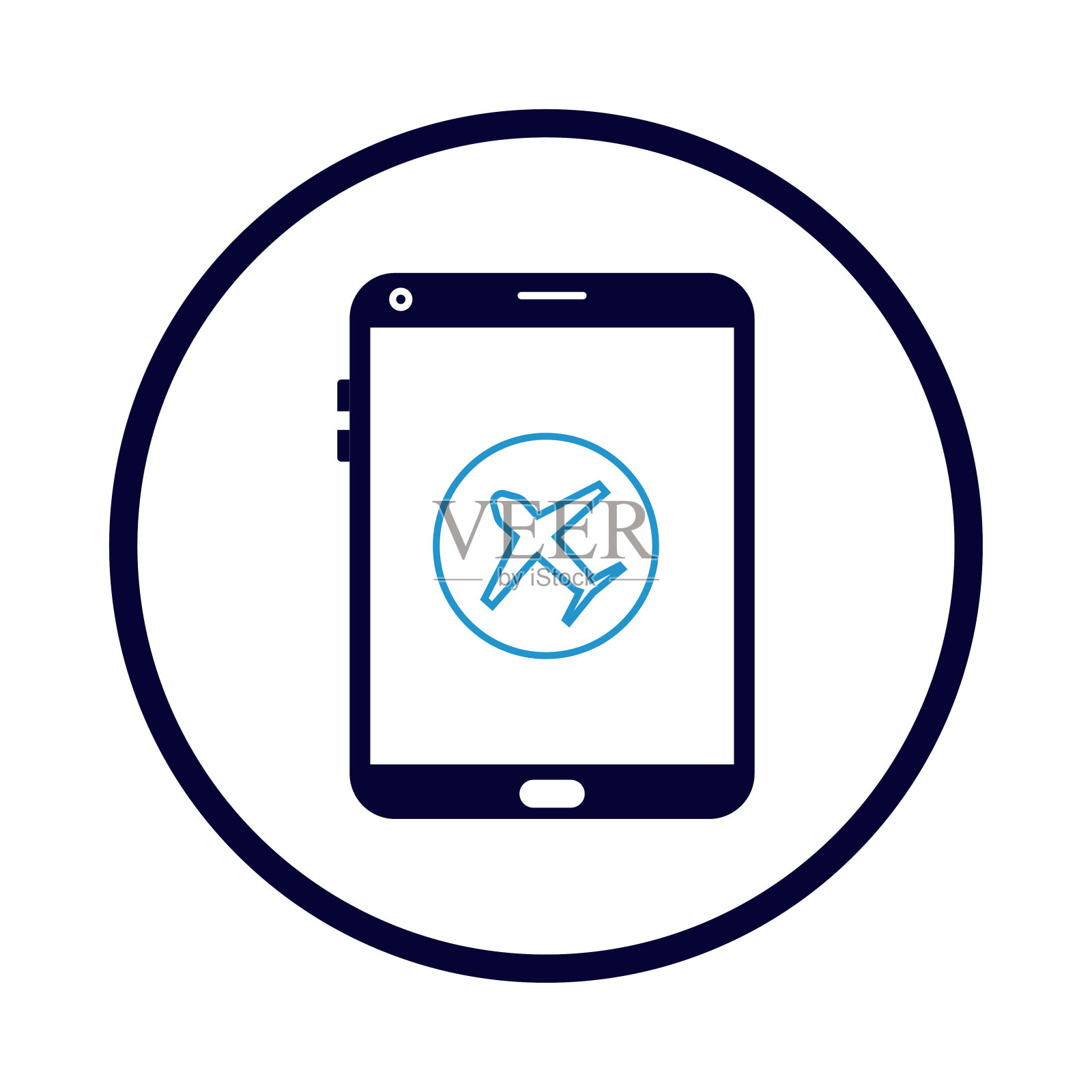 手机、航班、飞机、在线、手机在线航班值机图标插画图片素材