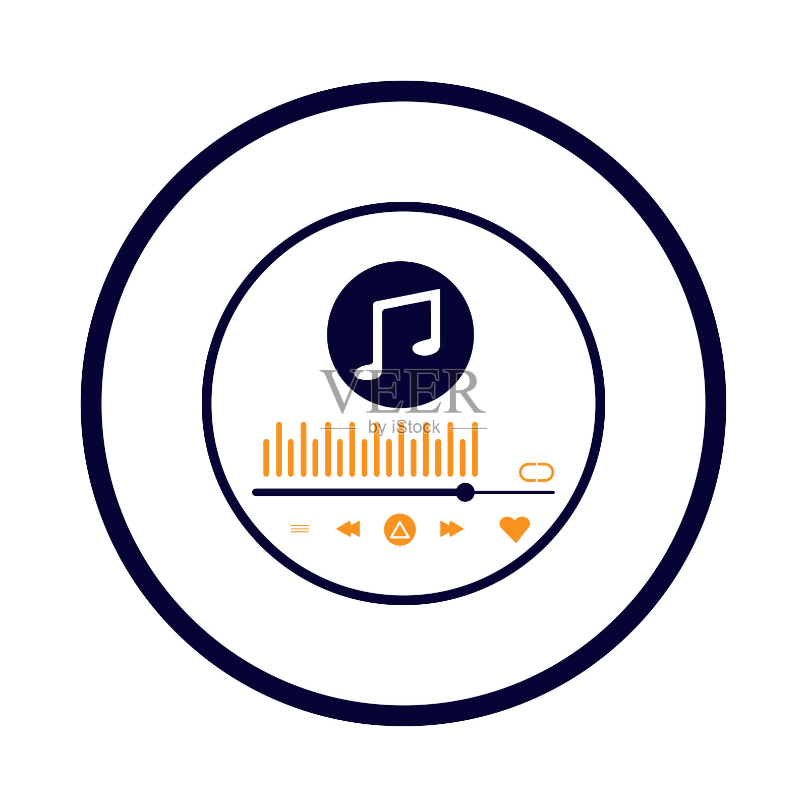 音乐，播放器，图标，音频，声音，音乐播放器图标插画图片素材