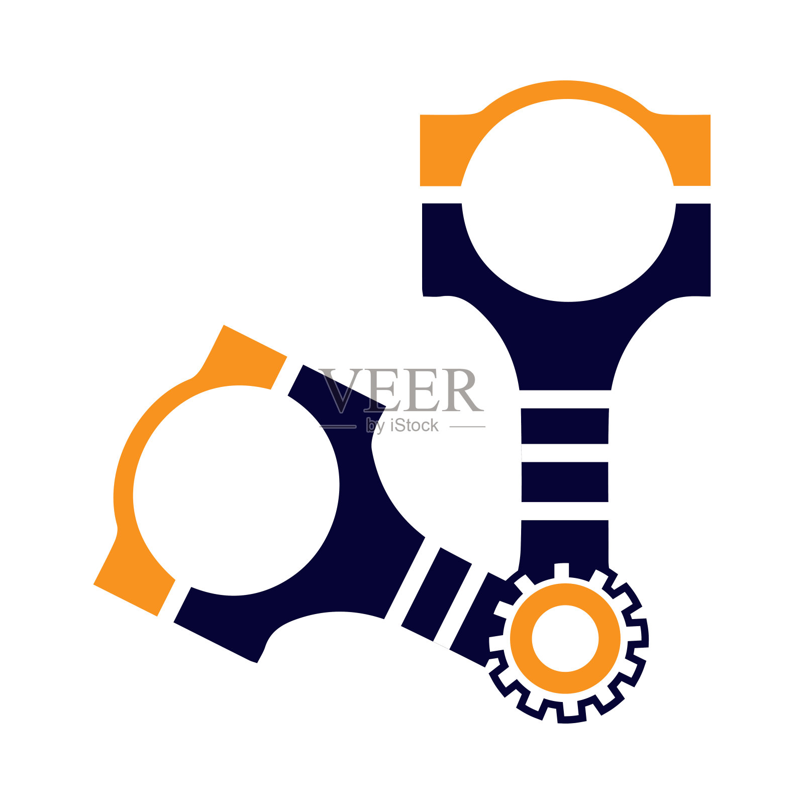 发动机，设备，机器零件，活塞图标插画图片素材