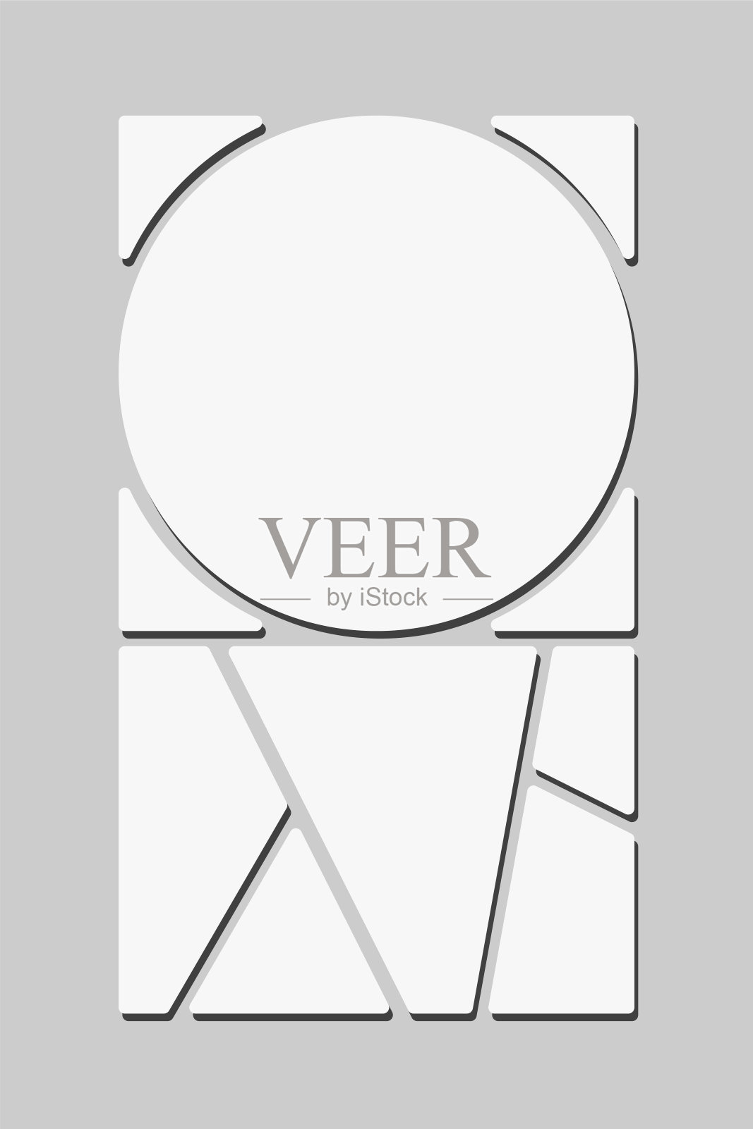 模板拼贴六帧，图像，照片插画图片素材