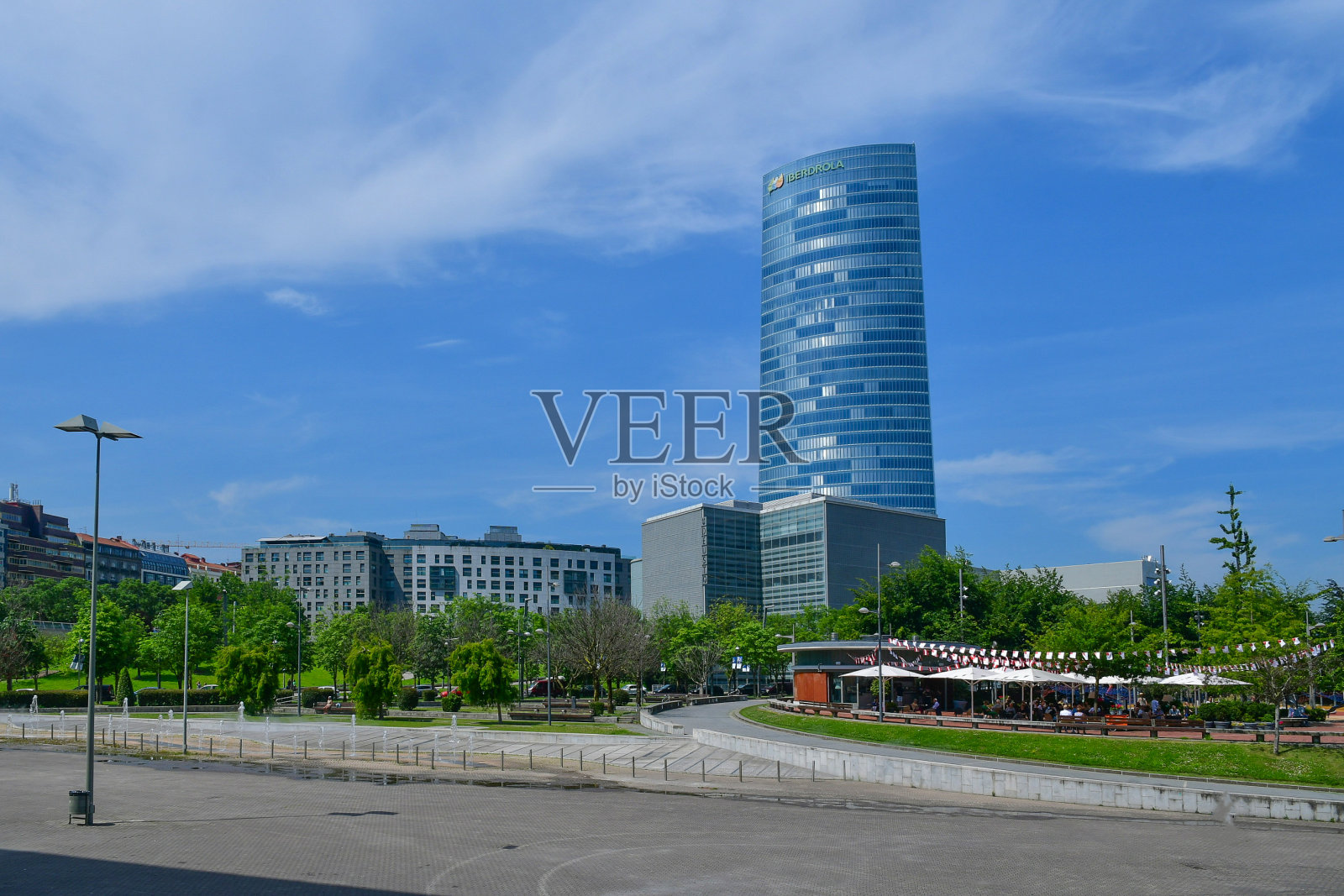 西班牙毕尔巴鄂市。照片摄影图片