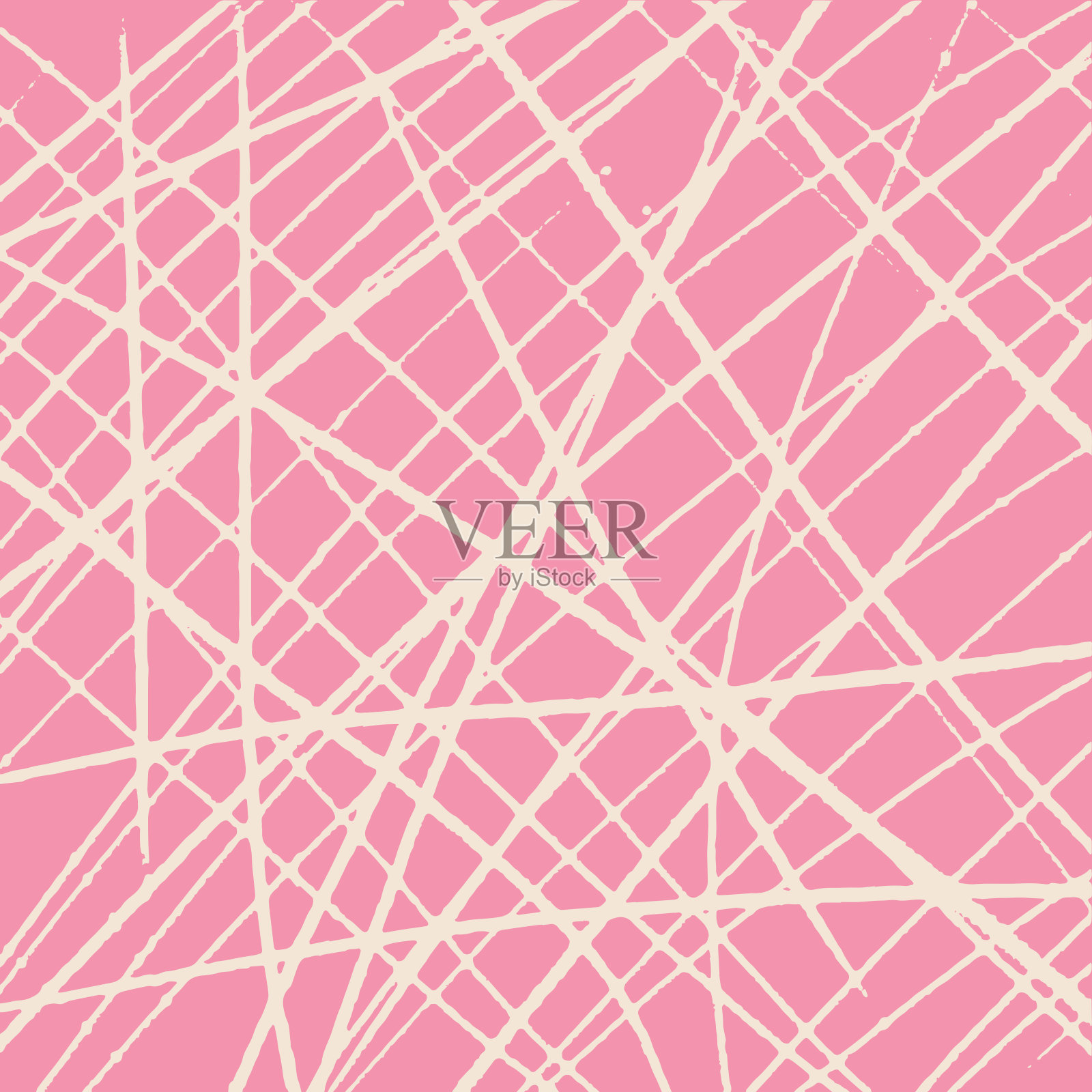 复古手绘图案，铅笔米色交叉插画图片素材