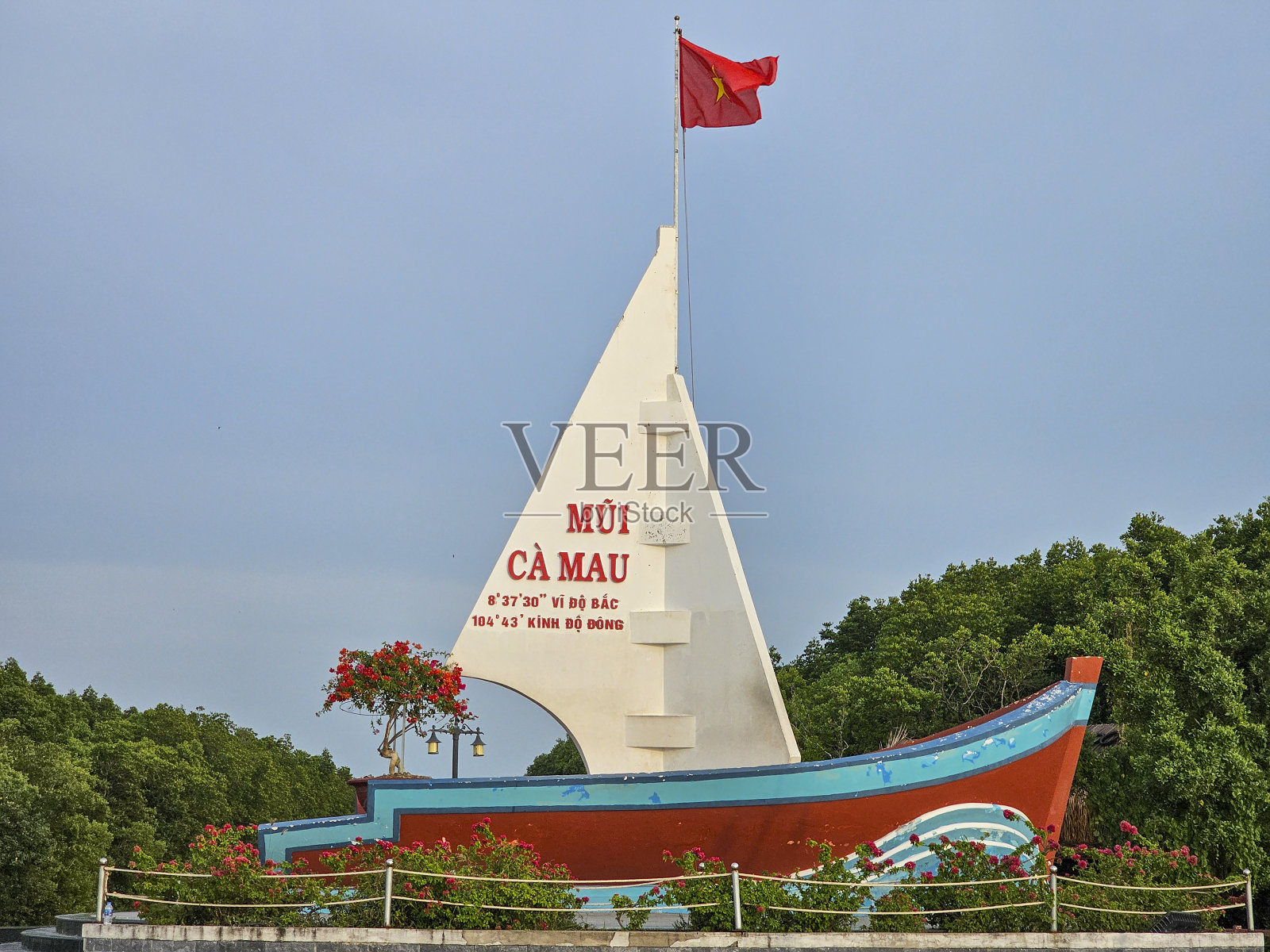 金茅省金茅角国家公园，金茅角船的象征照片摄影图片