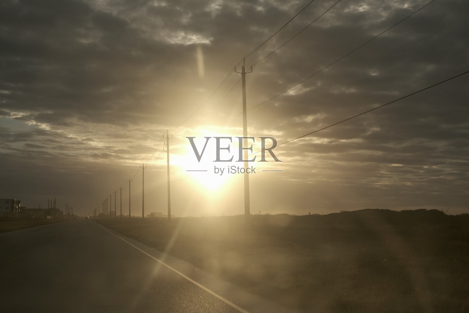 加尔维斯顿南部，德克萨斯海岸照片摄影图片