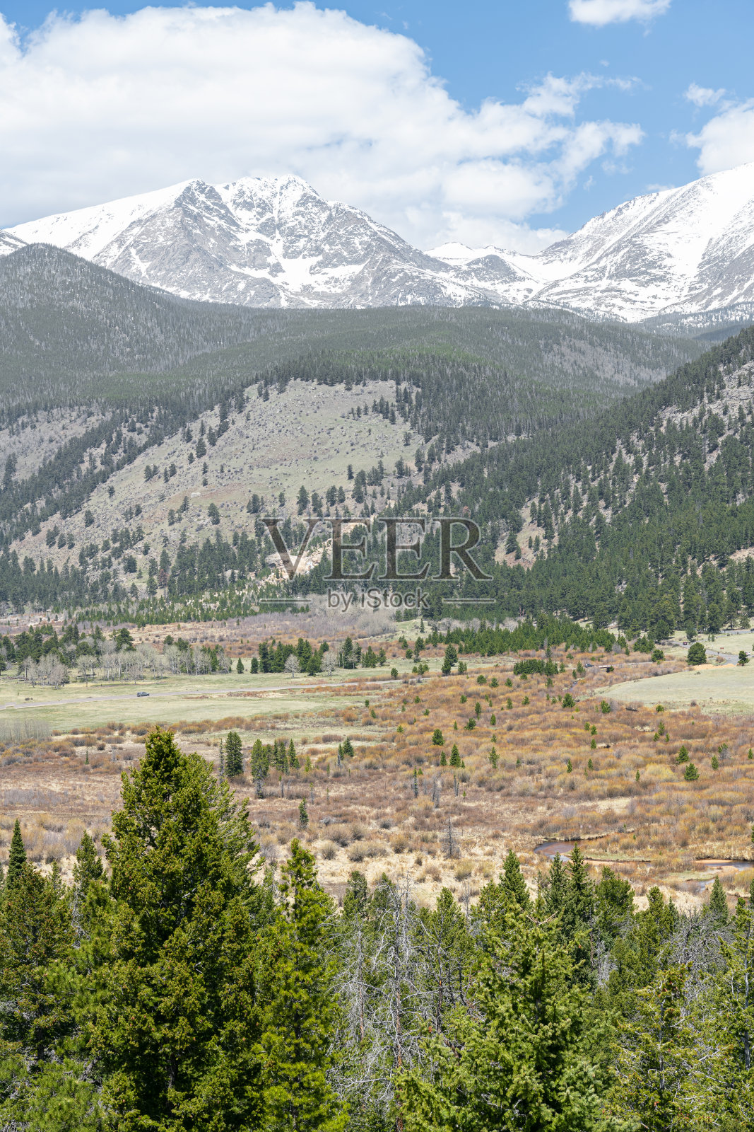 美国科罗拉多州落基山国家公园马蹄谷照片摄影图片